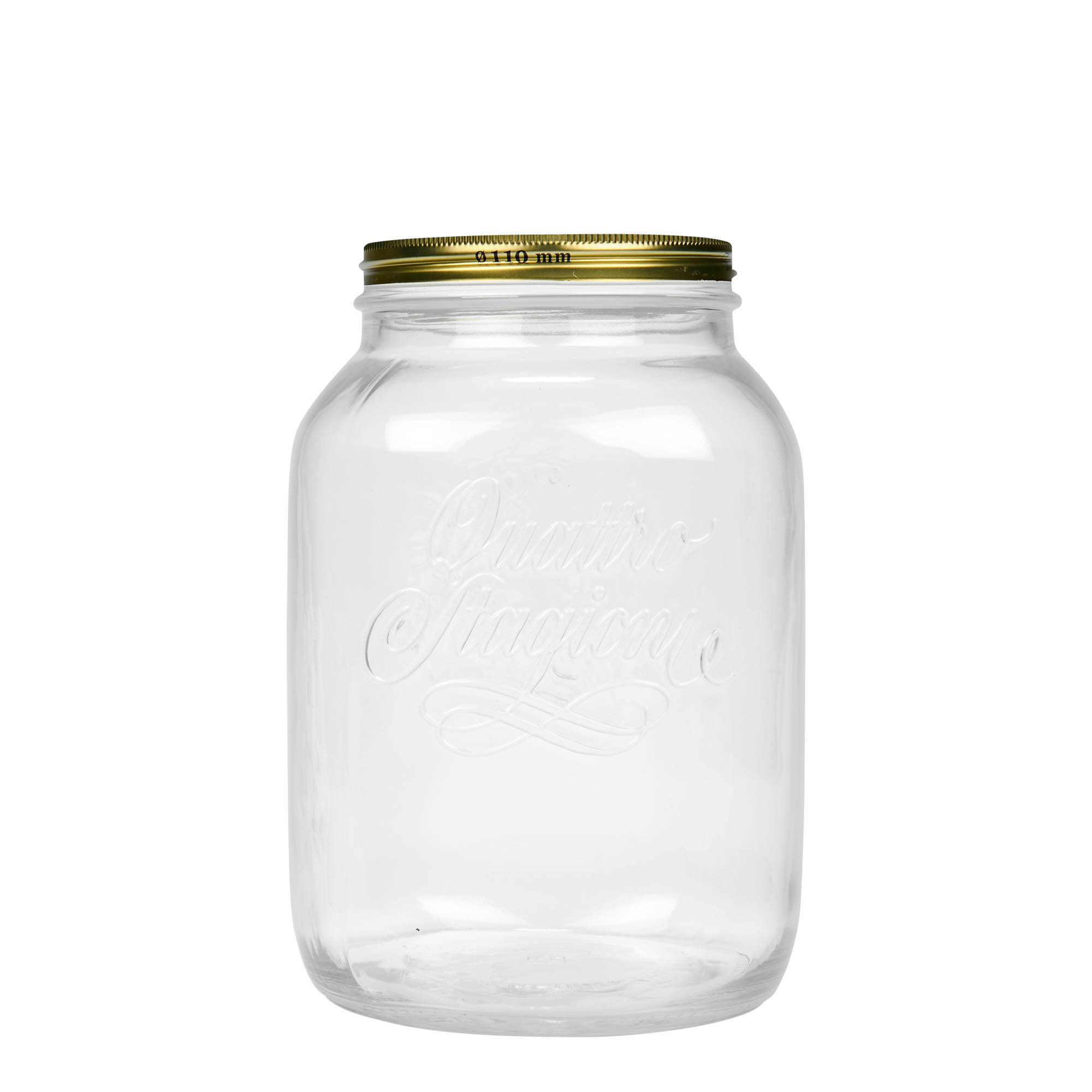 3 000 ml verre 'Quattro Stagioni', ouverture : bouchon à vis 3 000 ml verre 'Quattro Stagioni', ouverture : bouchon à vis