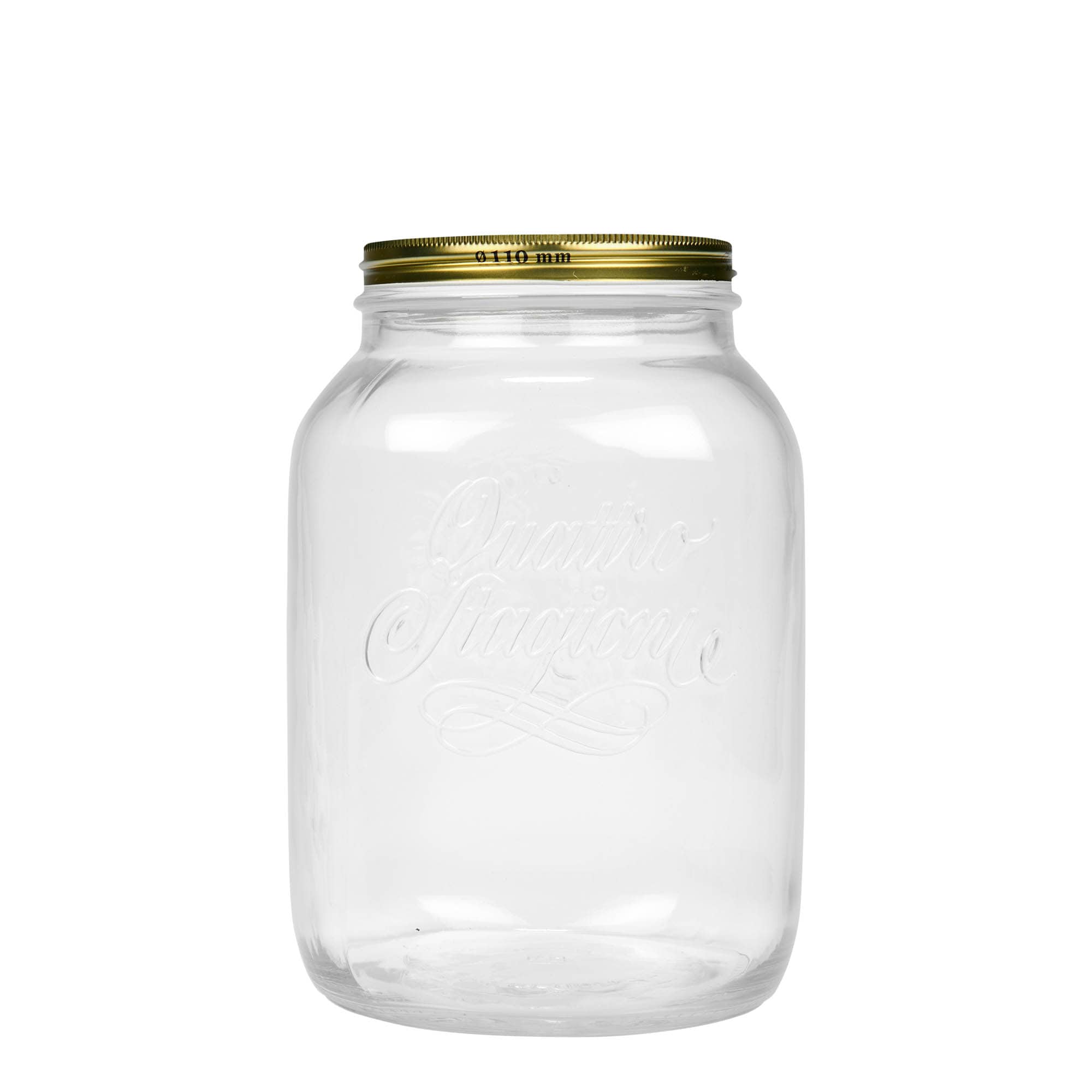 3 000 ml verre « Quattro Stagioni », ouverture : bouchon à vis
