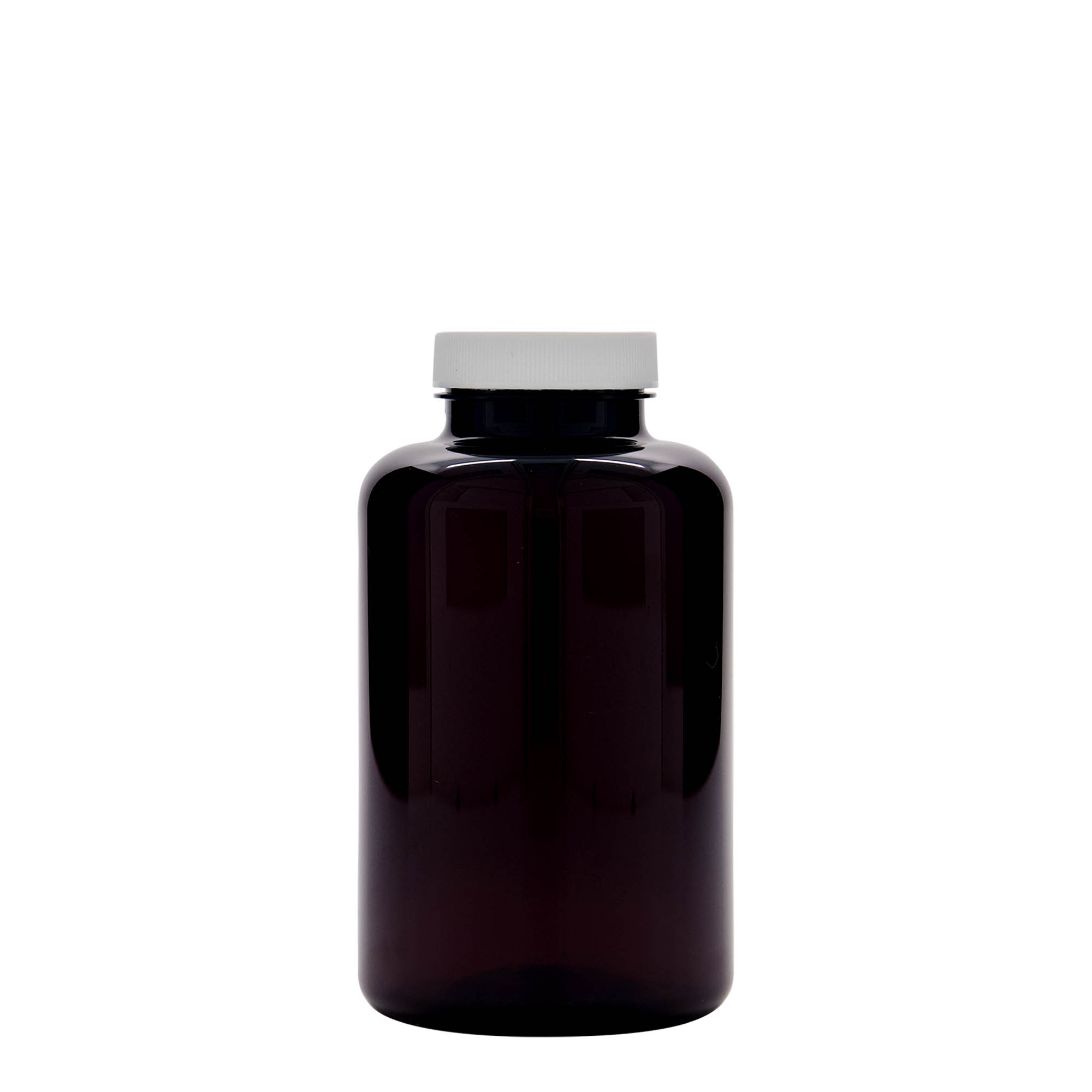 500 ml emballage PET, plastique, brun, ouverture : 45/400