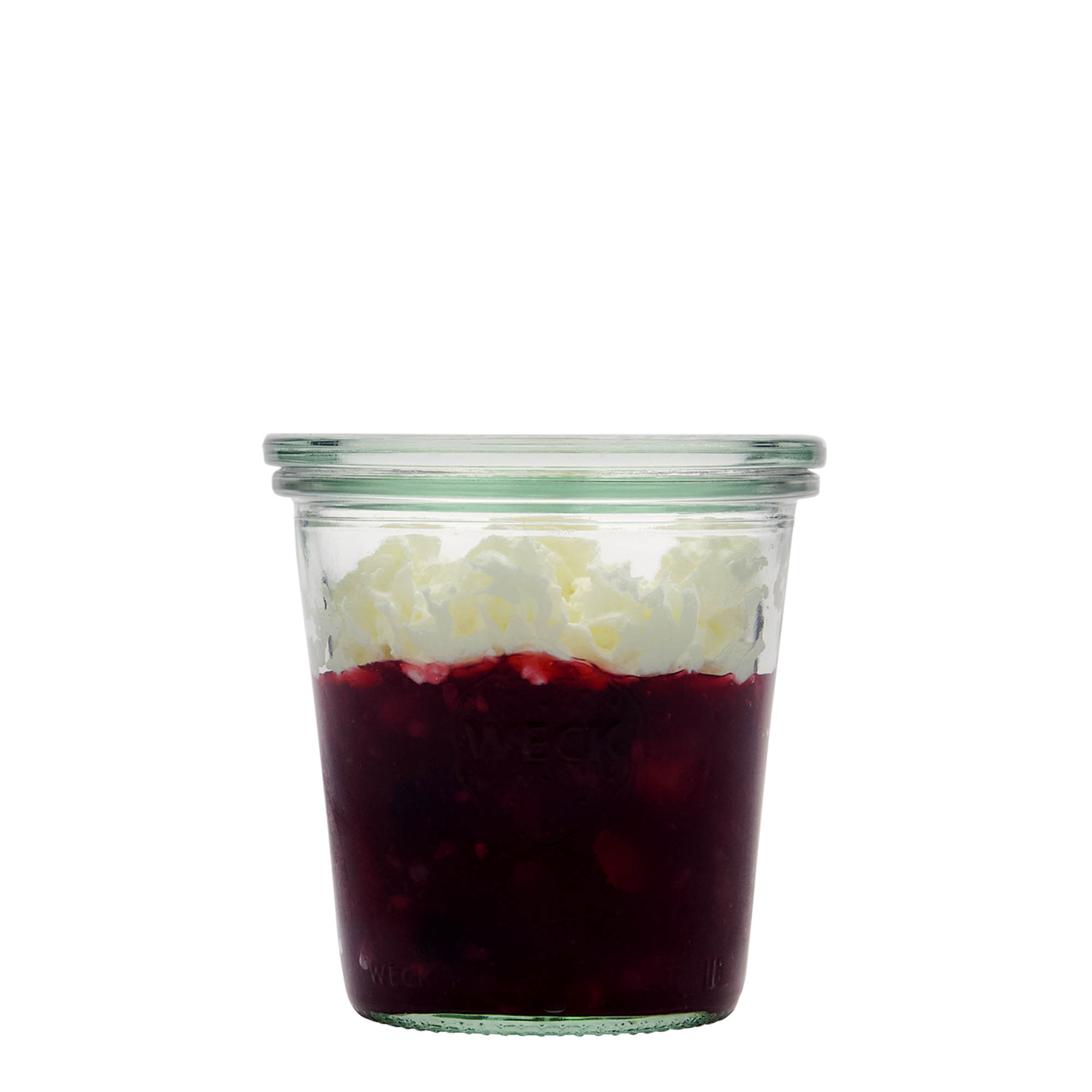 290 ml bocal WECK à renversement, ouverture : bord rond 290 ml bocal WECK à renversement, ouverture : bord rond