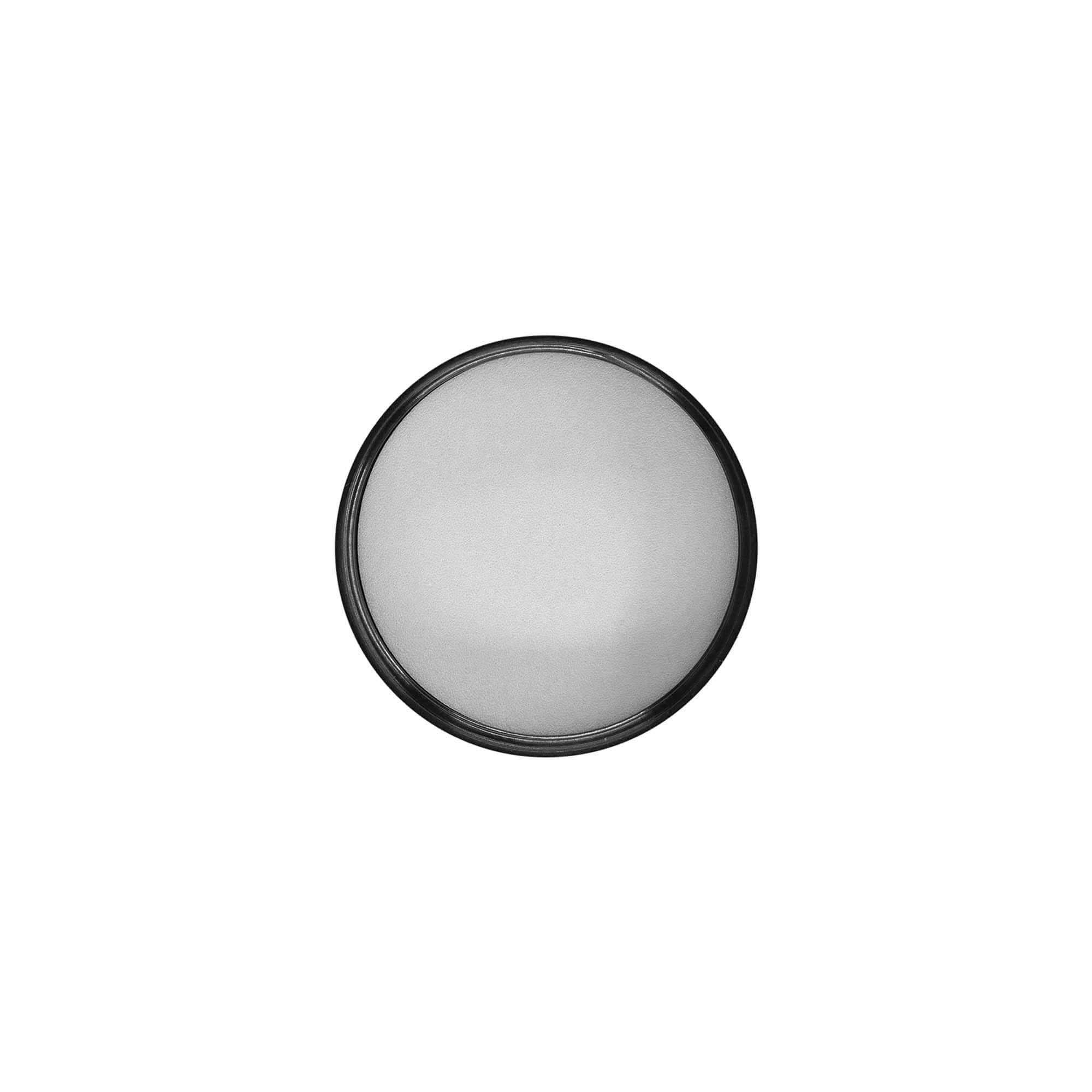 Bouchon à vis pour 120 ml 'Brown Line', plastique HPM, noir