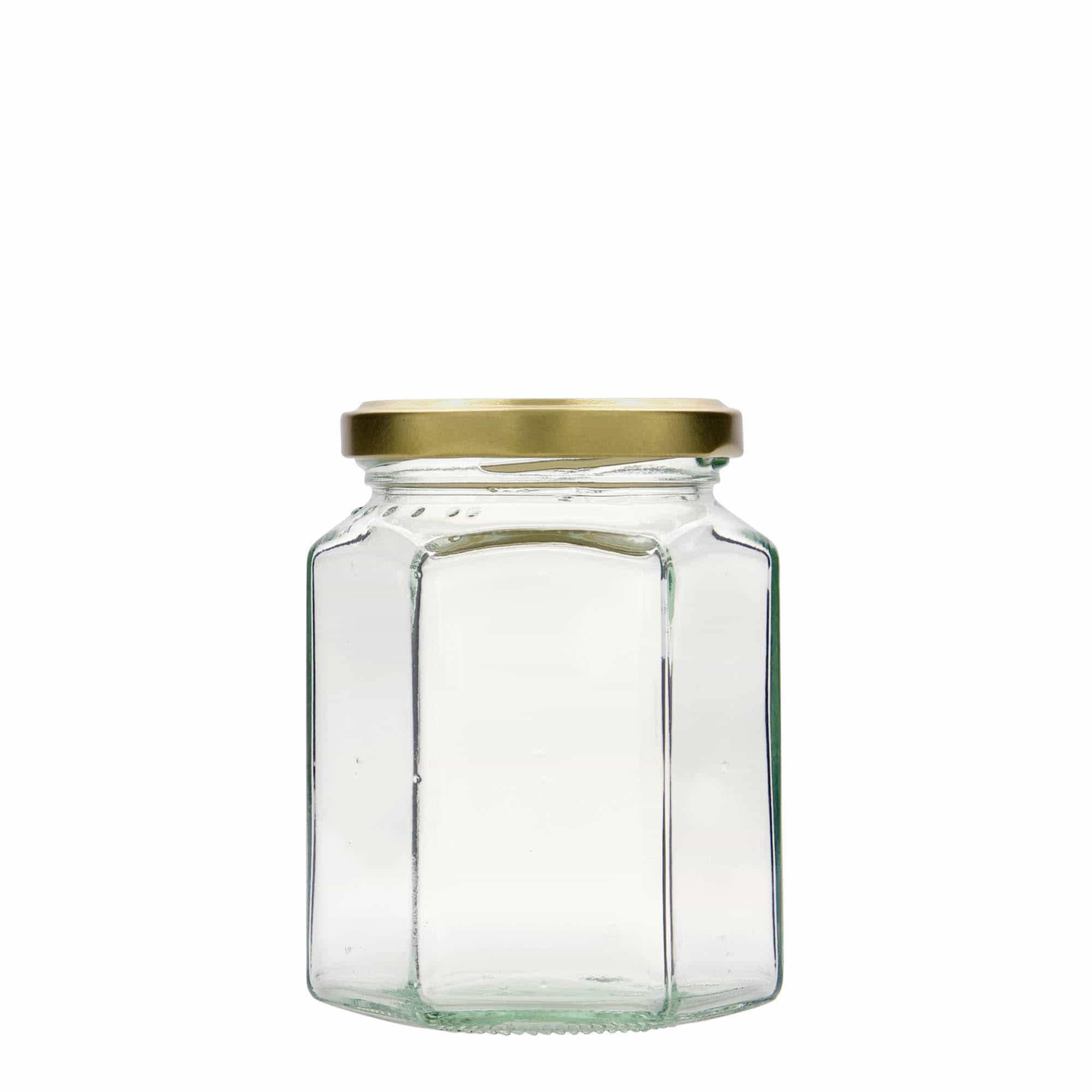 Bocal hexagonal 288 ml, bouchage: Twist-Off (TO 63)