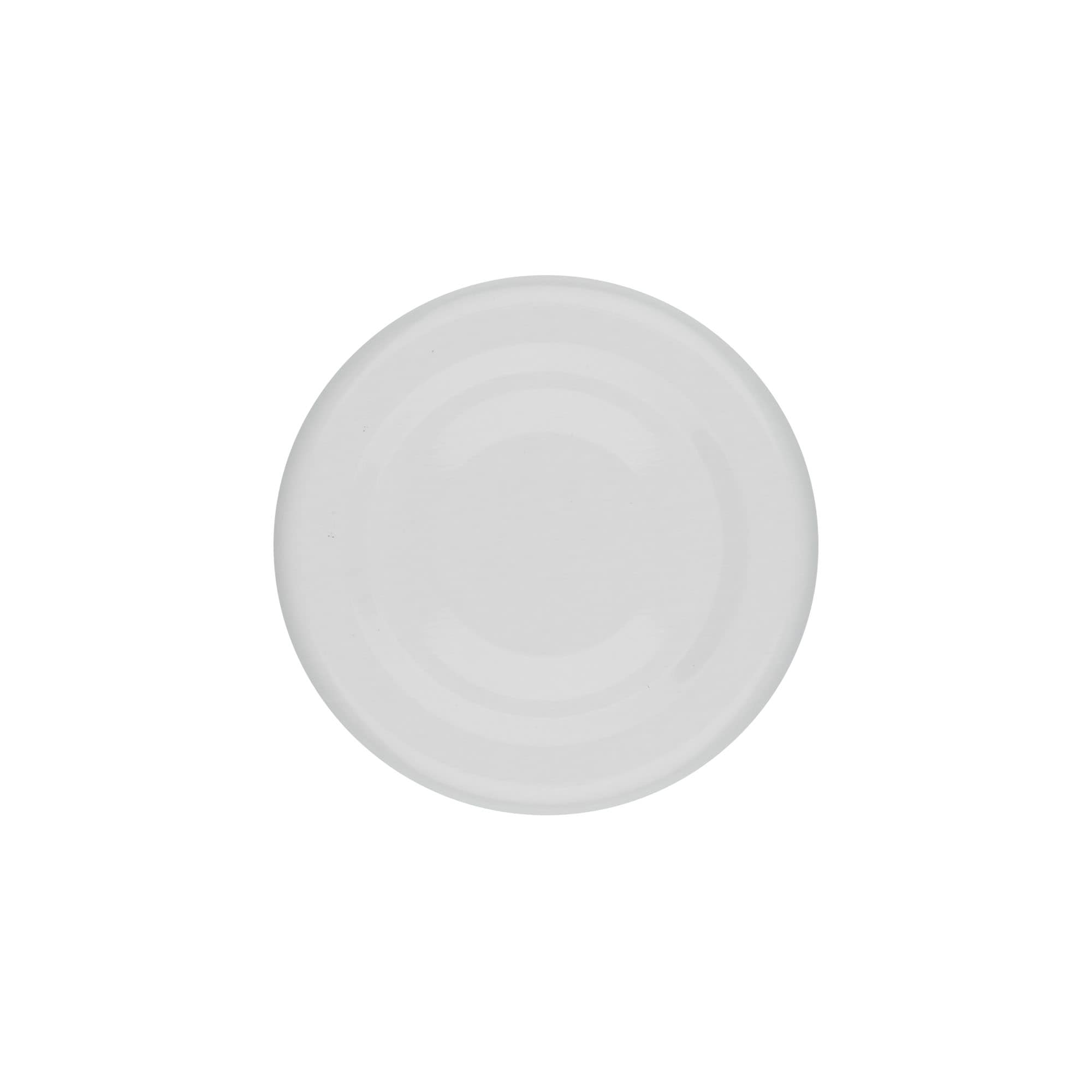 Bouchon à vis, tôle blanche, blanc, pour ouverture : TO 43