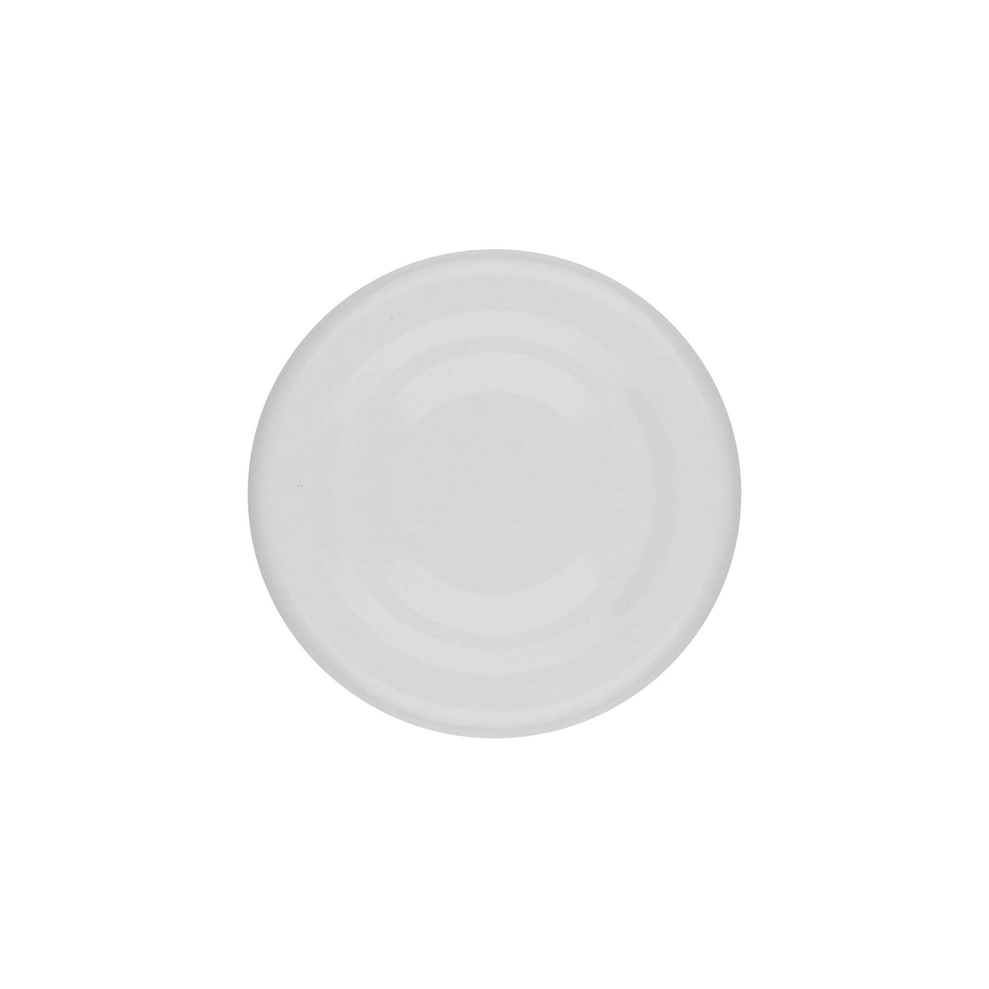 Bouchon à vis, tôle blanche, blanc, pour ouverture : TO 43 Bouchon à vis, tôle blanche, blanc, pour ouverture : TO 43