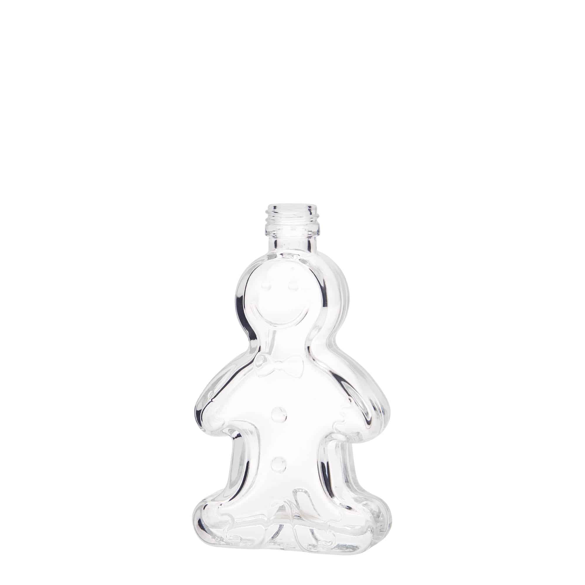 Flacon en verre 50 ml « Lebkuchenmann », ouverture : PP 18