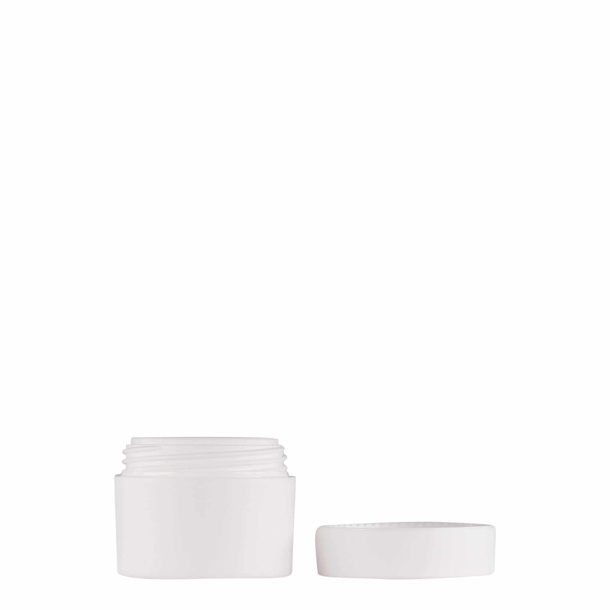 5 ml flacon en plastique 'Antonella', PP, blanc, ouverture : bouchon à vis