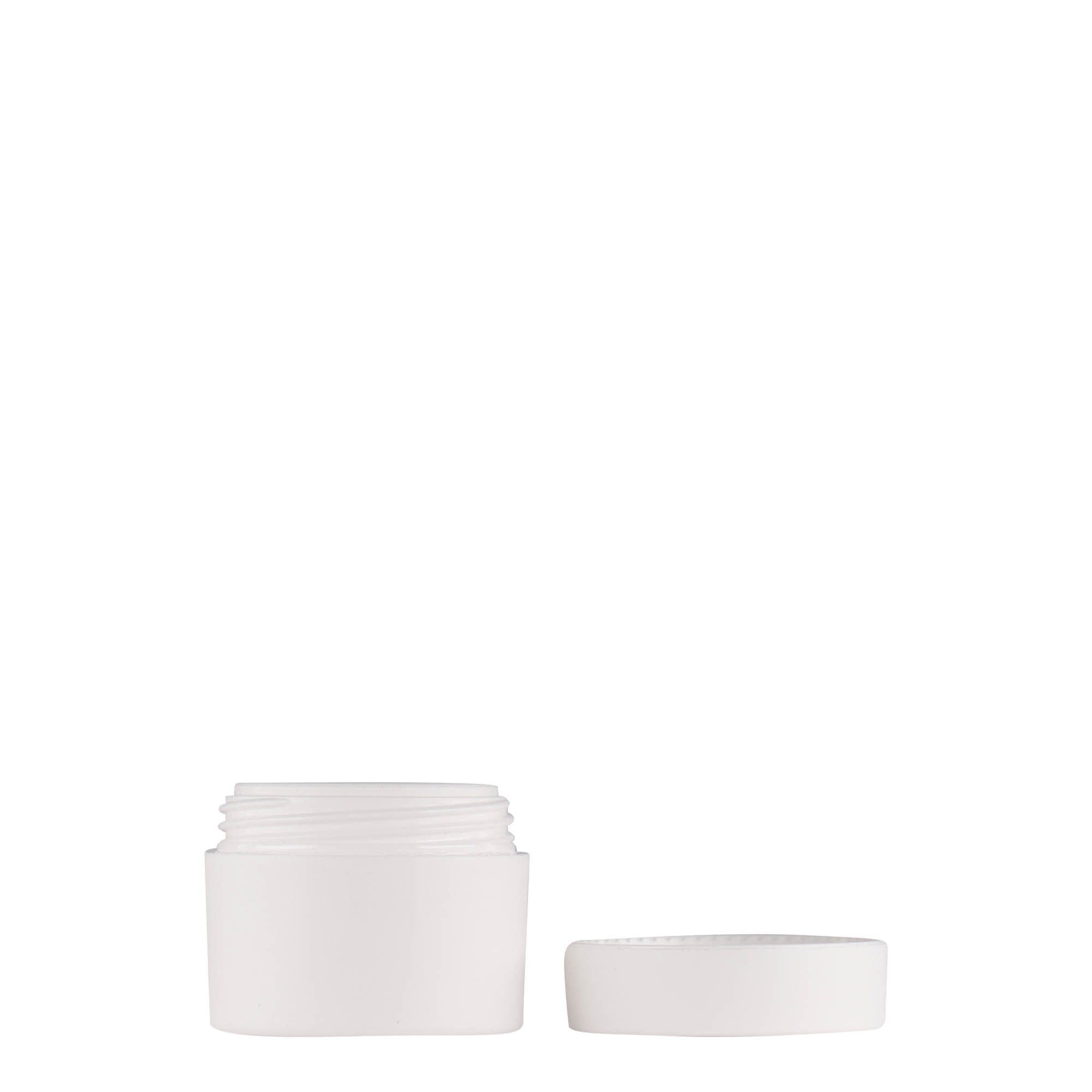5 ml flacon en plastique « Antonella », PP, blanc, ouverture : bouchon à vis