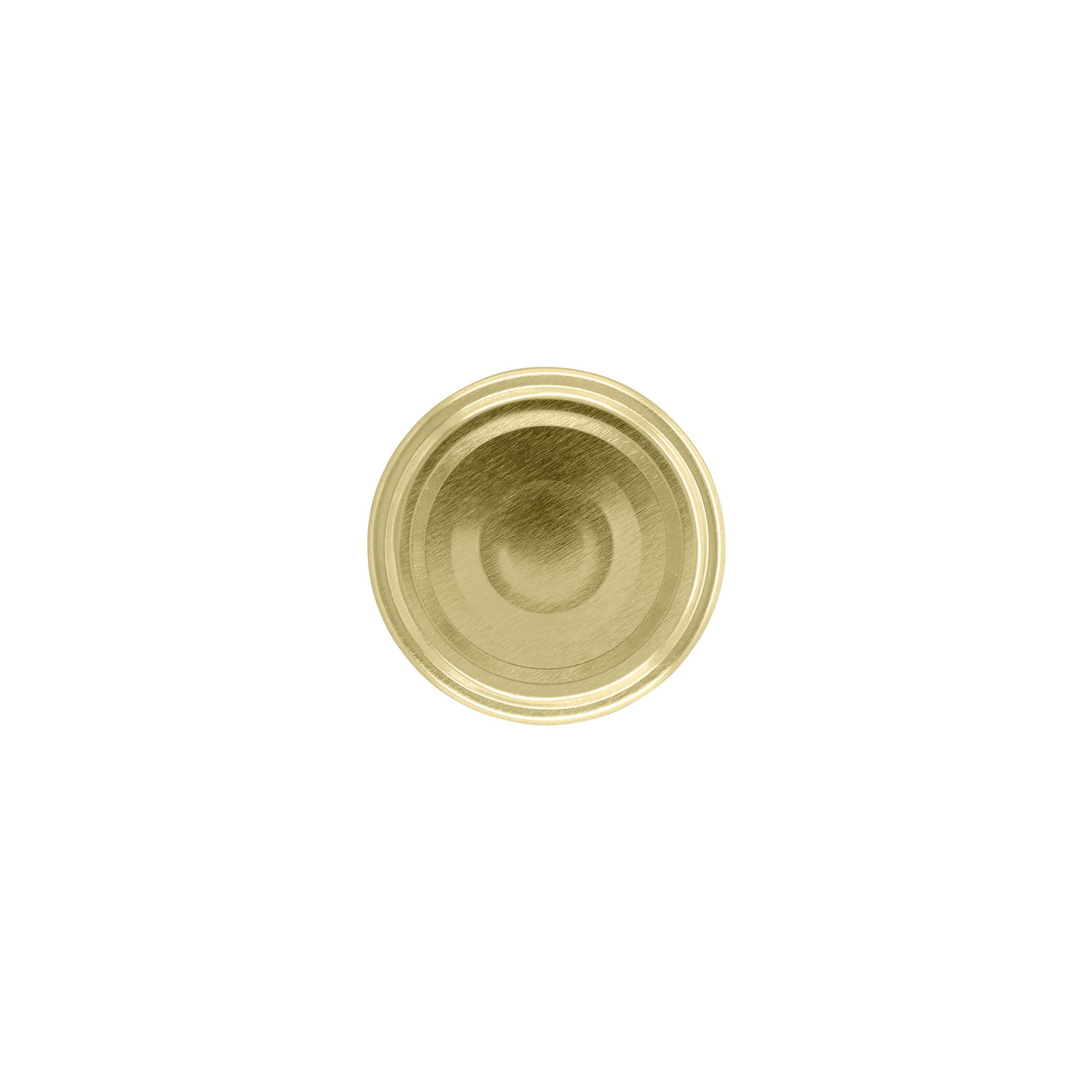Bouchon à vis, tôle blanche, doré, pour ouverture : TO 48