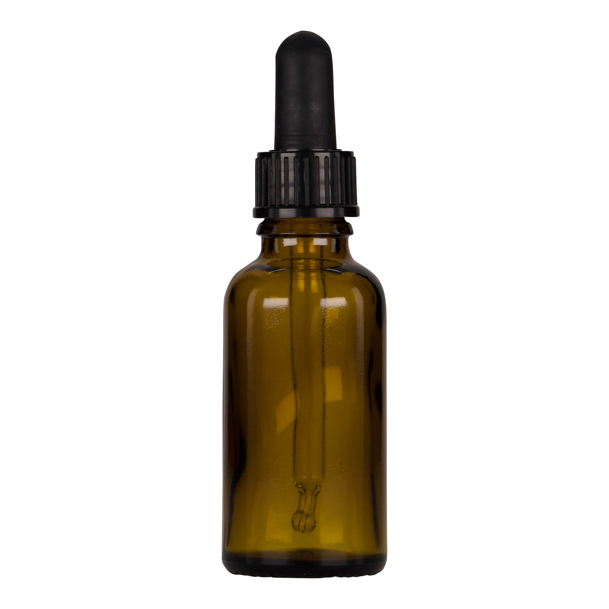Flacon compte-gouttes 30 ml Médical, verre, brun-noir, ouverture : DIN 18