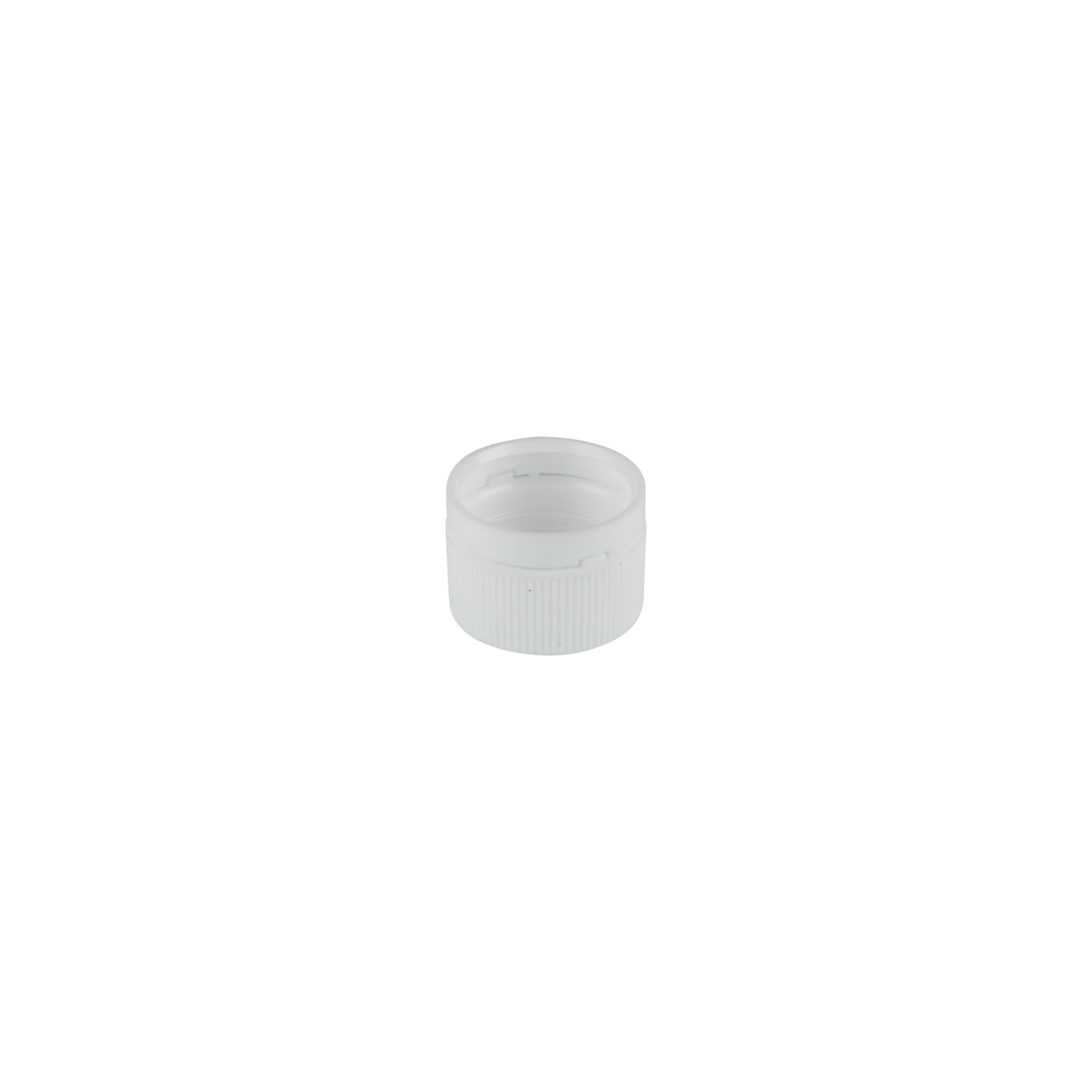 Bouchon à vis pour tubes PET, plastique, blanc