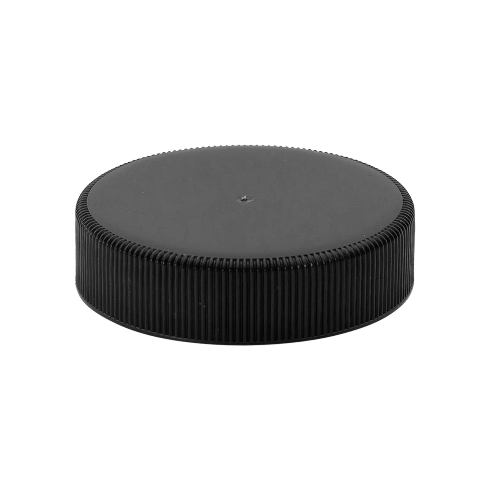 Bouchon à vis avec insert en EPE, plastique PP, noir, pour ouverture : DIN 60 Bouchon à vis avec insert en EPE, plastique PP, noir, pour ouverture : DIN 60