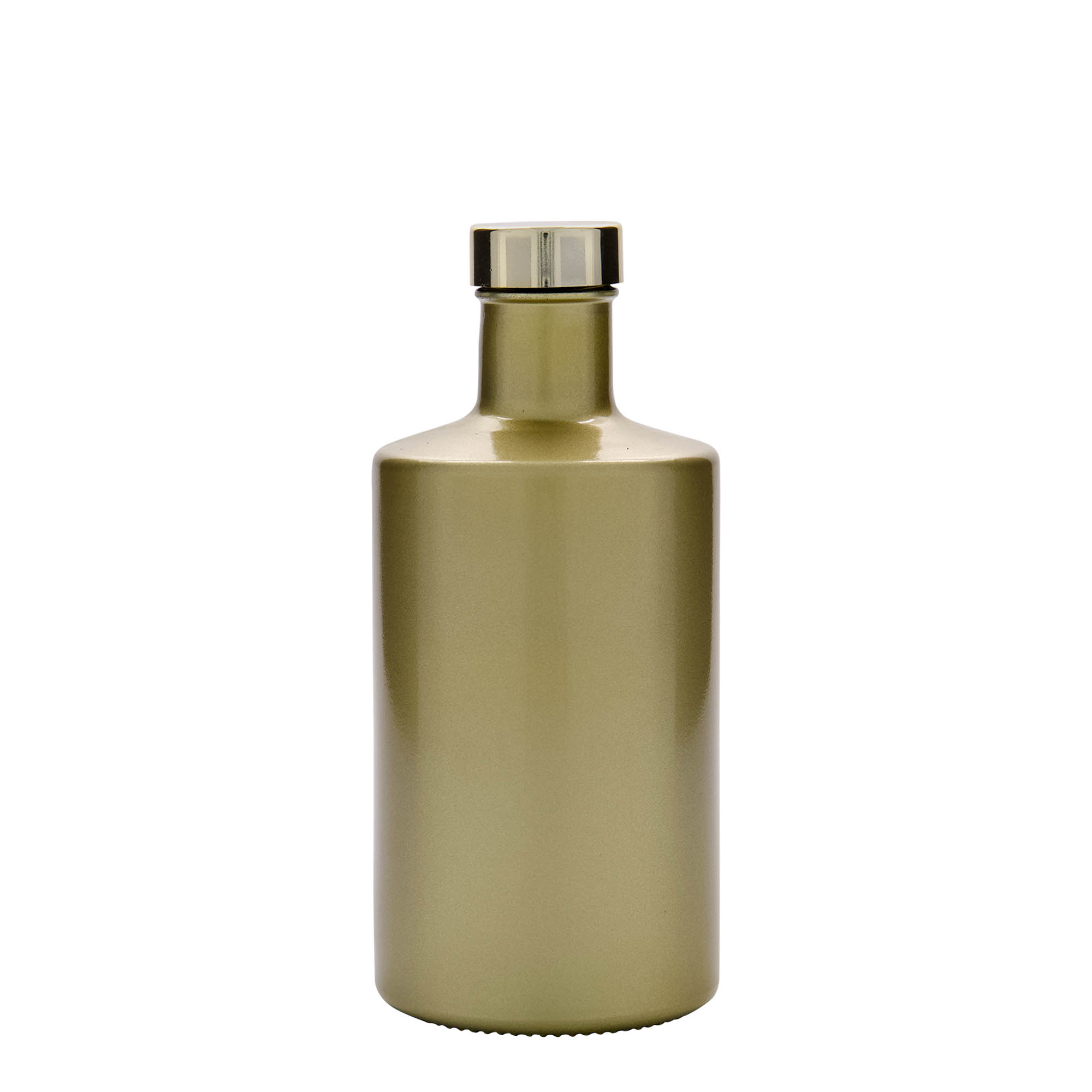 Bouteille en verre 500 ml « Caroline », dorée, ouverture : GPI 33 Bouteille en verre 500 ml « Caroline », dorée, ouverture : GPI 33