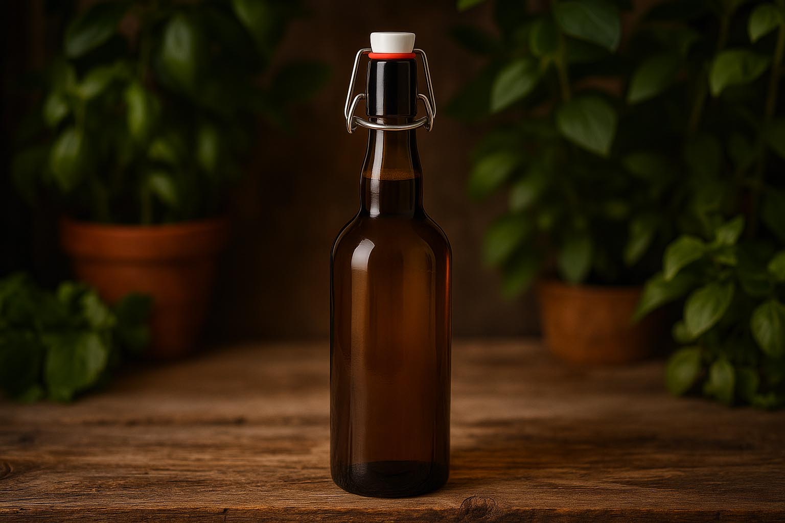 Bouteille de bière 750 ml Belgique, verre, ouverture : fermeture à levier