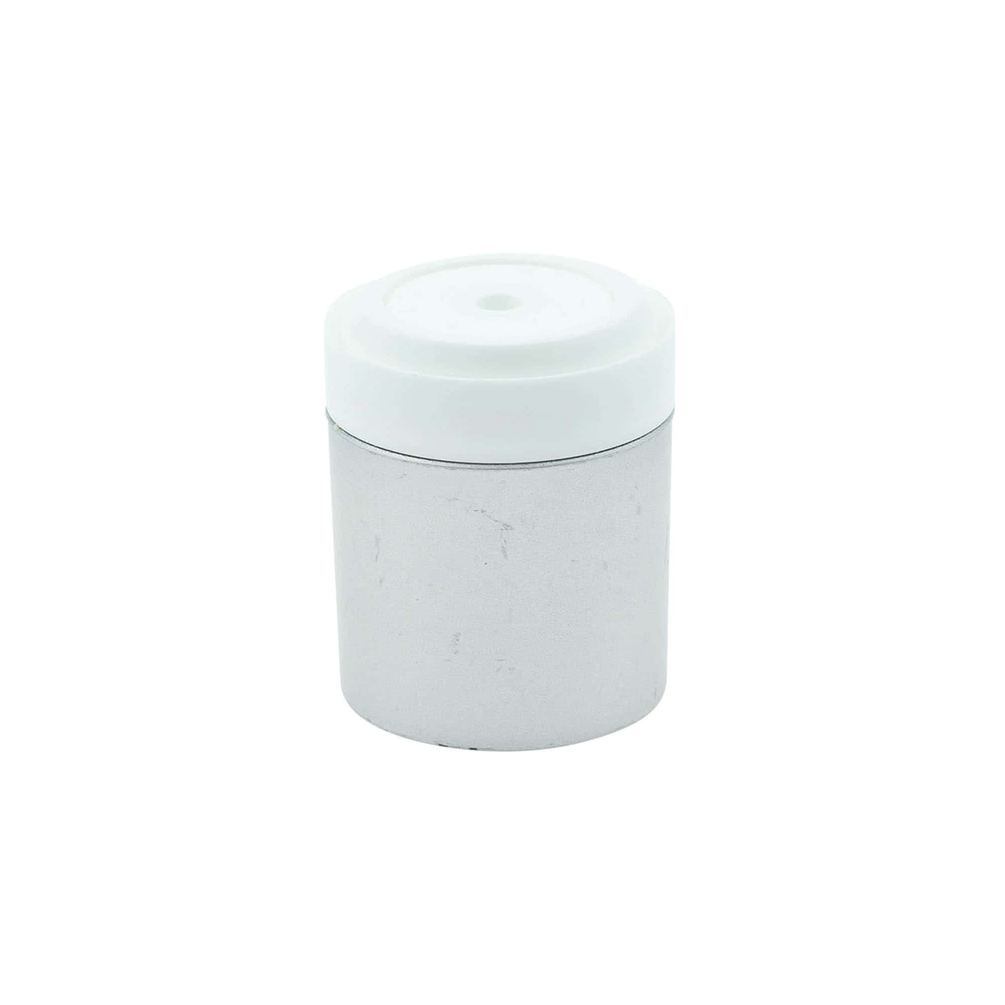Flacon airless tête de pompe 'Micro', plastique PP, argenté