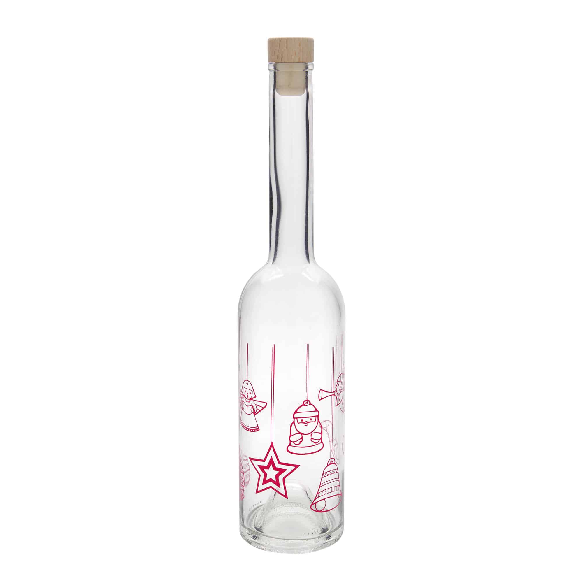 Bouteille en verre 500 ml 'Opera', motif : étoiles, bouchage: bouchon