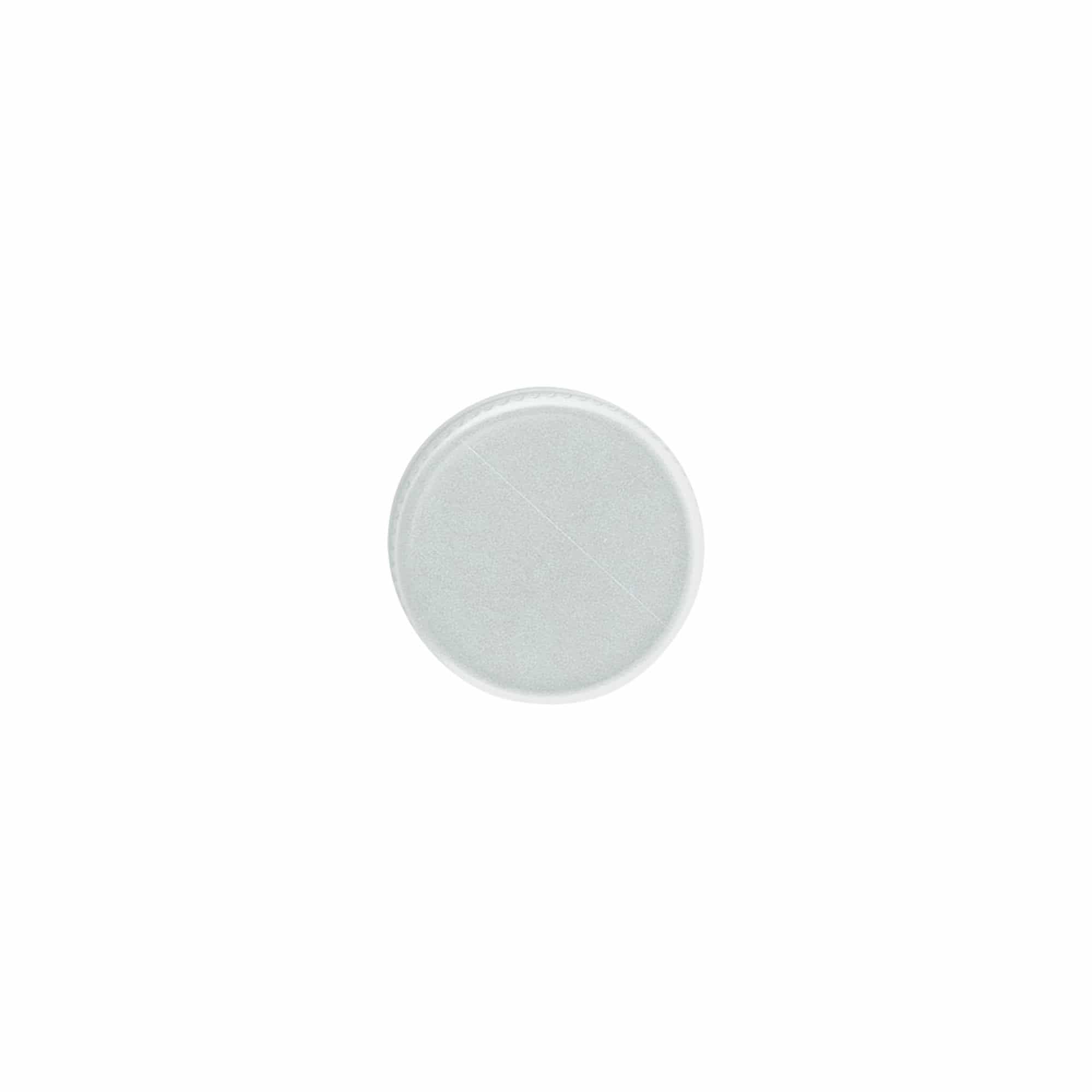 Bouchon à vis, métal, argenté, pour ouverture : PP 24