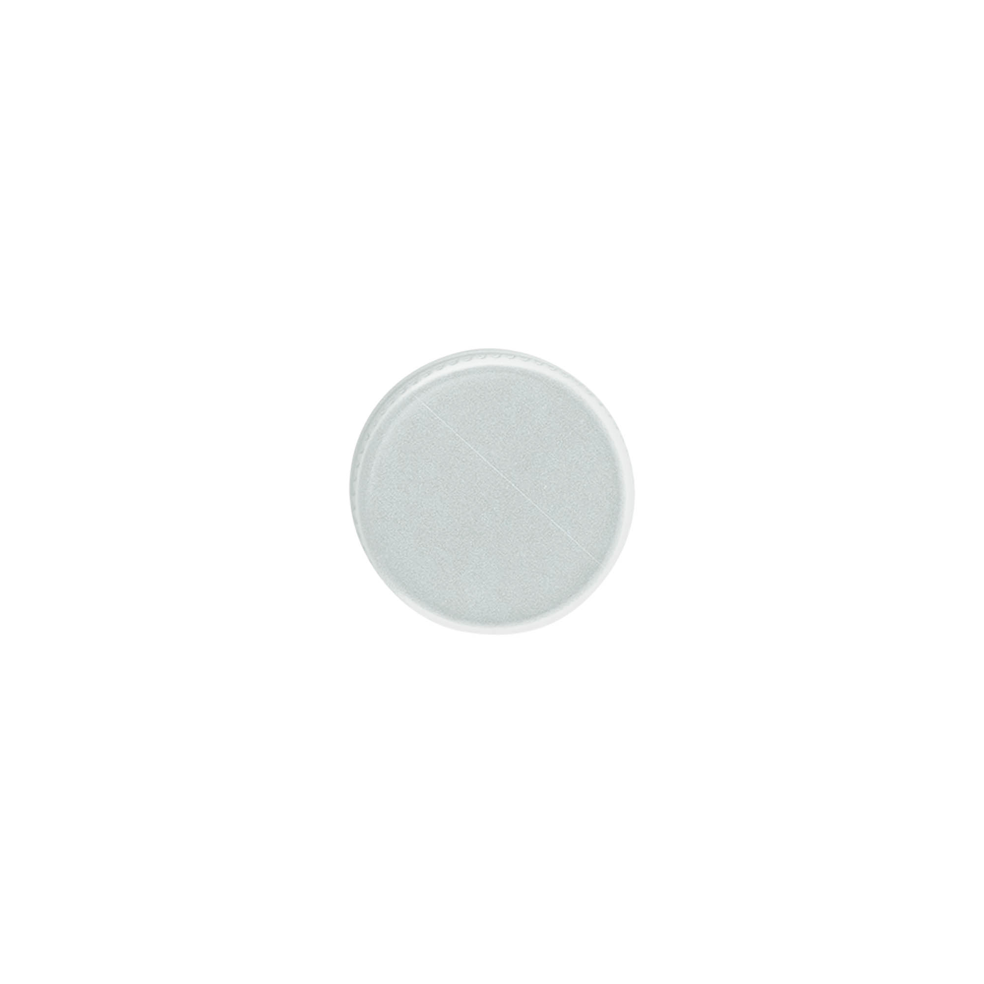 Bouchon à vis, métal, argenté, pour ouverture : PP 24 Bouchon à vis, métal, argenté, pour ouverture : PP 24