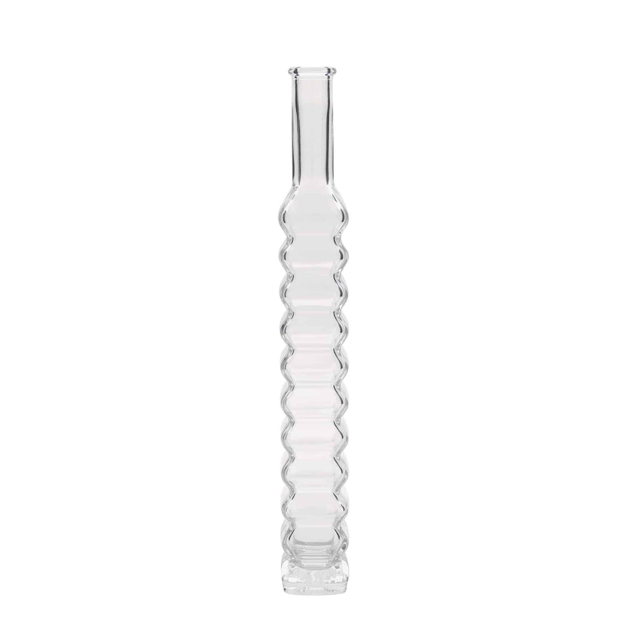 Bouteille en verre 200 ml « Roma », carrée, ouverture : bouchon en liège Bouteille en verre 200 ml « Roma », carrée, ouverture : bouchon en liège