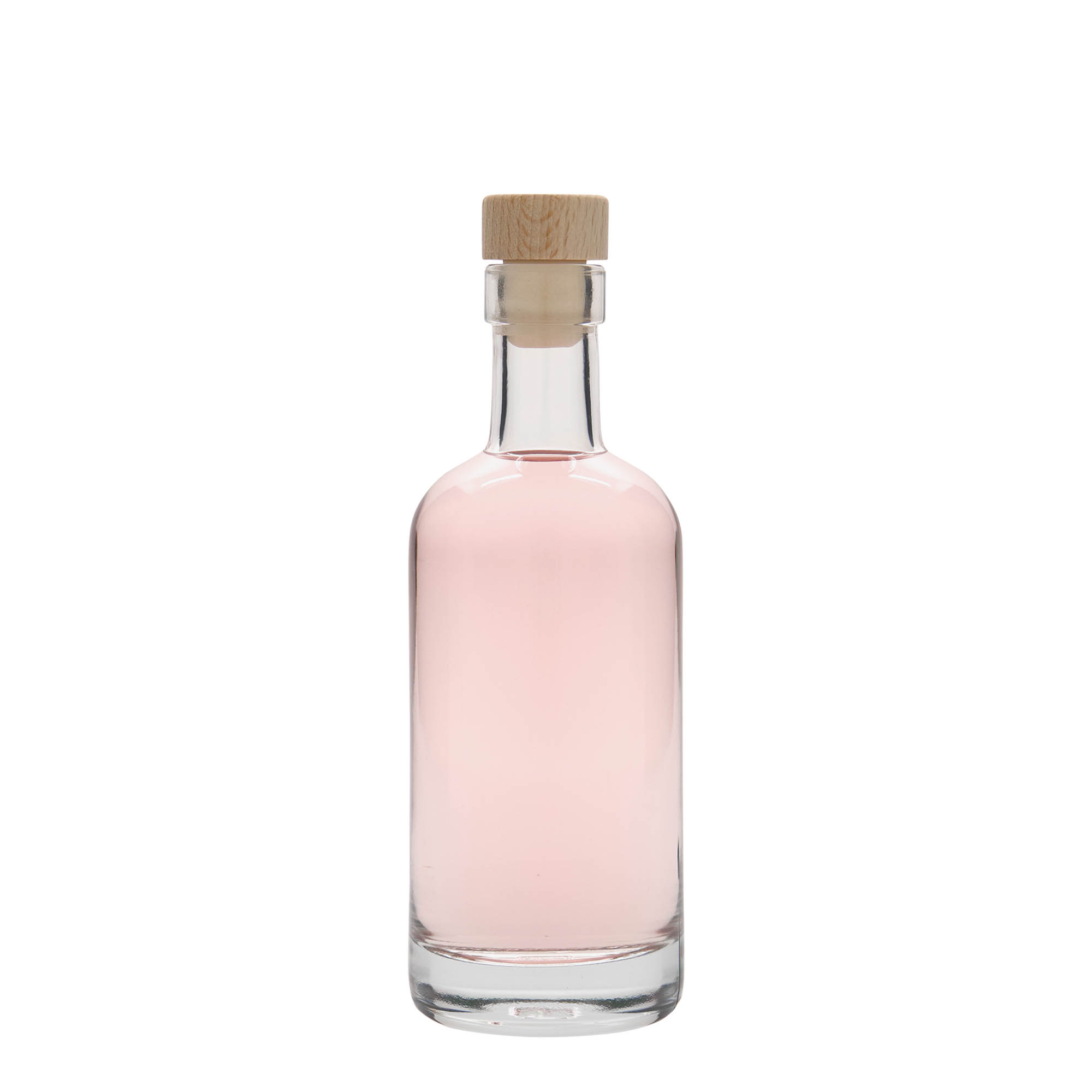 Bouteille en verre 250 ml 'Linea Uno', ouverture : bouchon en liège Bouteille en verre 250 ml 'Linea Uno', ouverture : bouchon en liège