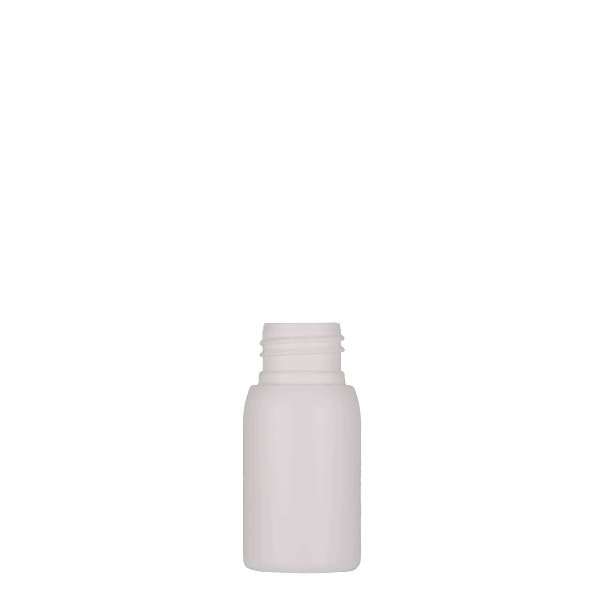 Flacon en plastique de 30 ml « Tuffy », PEHD, blanc, ouverture : 24/410 Flacon en plastique de 30 ml « Tuffy », PEHD, blanc, ouverture : 24/410