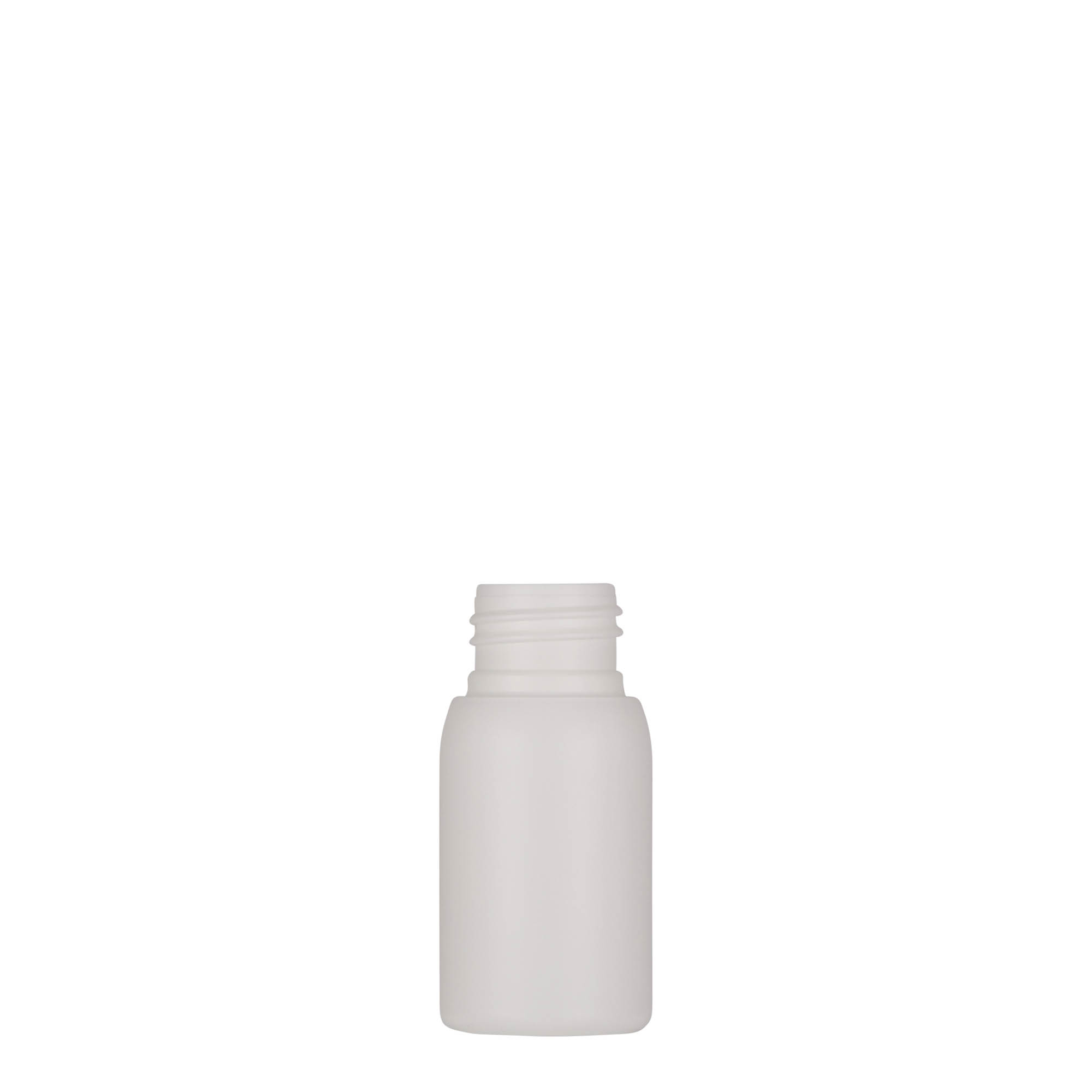 Flacon en plastique de 30 ml « Tuffy », PEHD, blanc, ouverture : 24/410 Flacon en plastique de 30 ml « Tuffy », PEHD, blanc, ouverture : 24/410