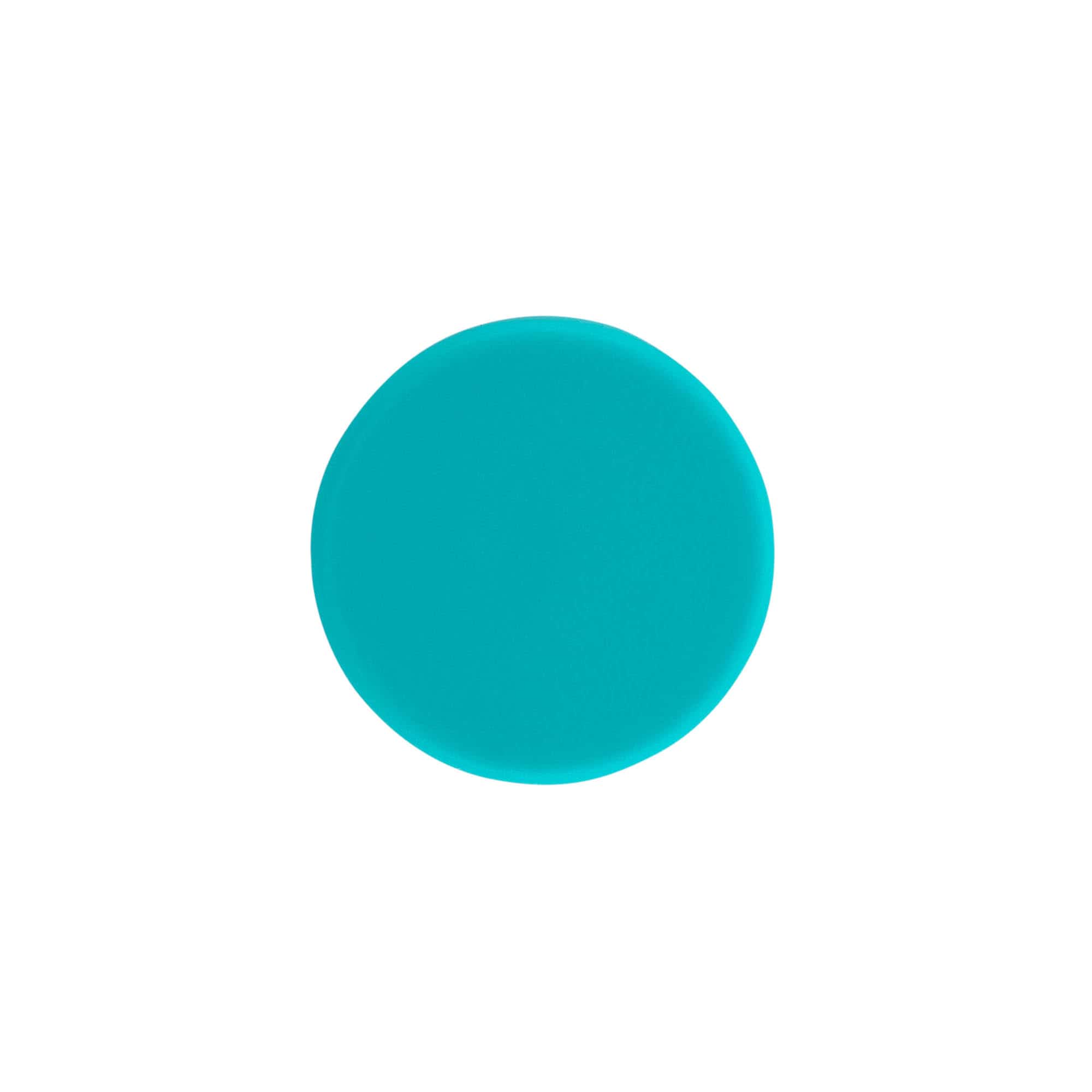 Bouchon à vis, plastique ABS, turquoise, pour ouverture : GPI 33/400