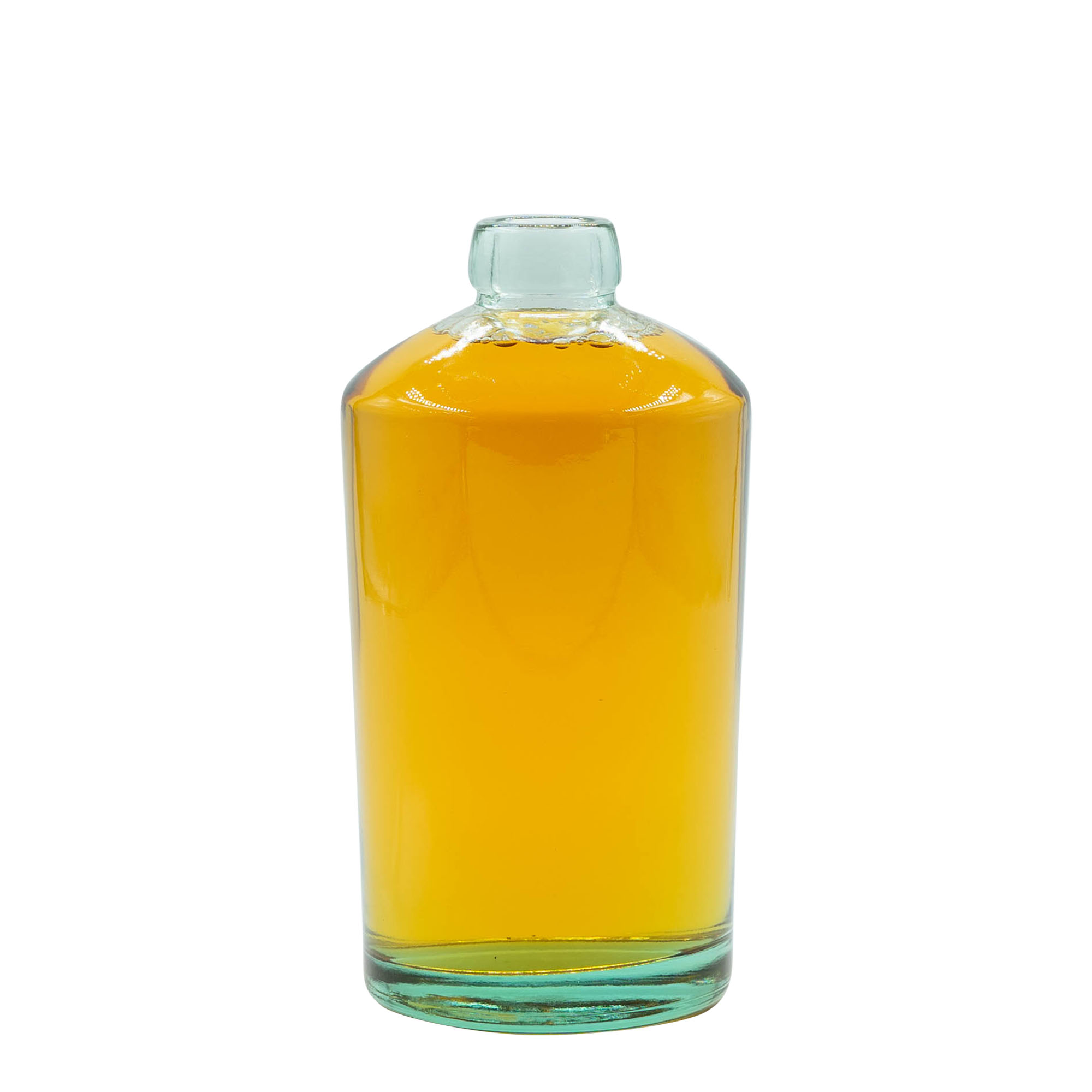 Bouteille en verre 700 ml « Barrel », ouverture : bouchon en liège