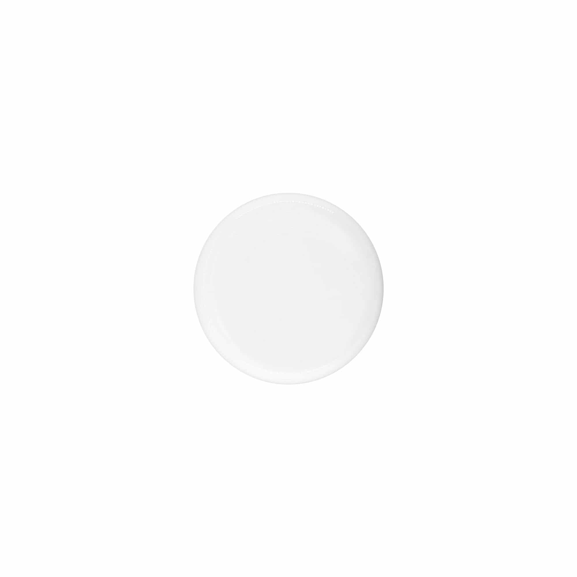 Bouchon à vis pour 30 ml 'Bianca', plastique PP, blanc