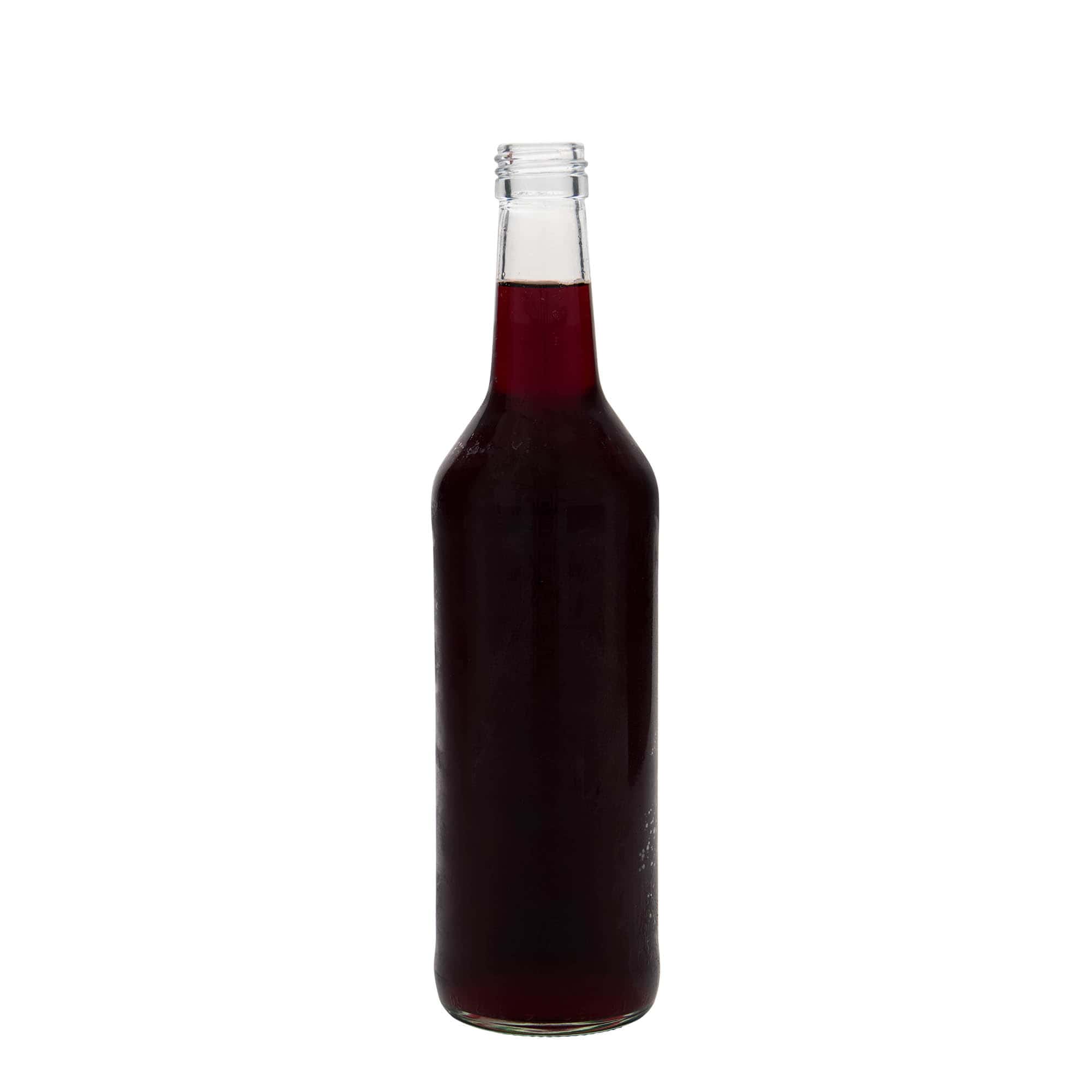 Bouteille en verre 500 ml à col droit, ouverture : PP 28