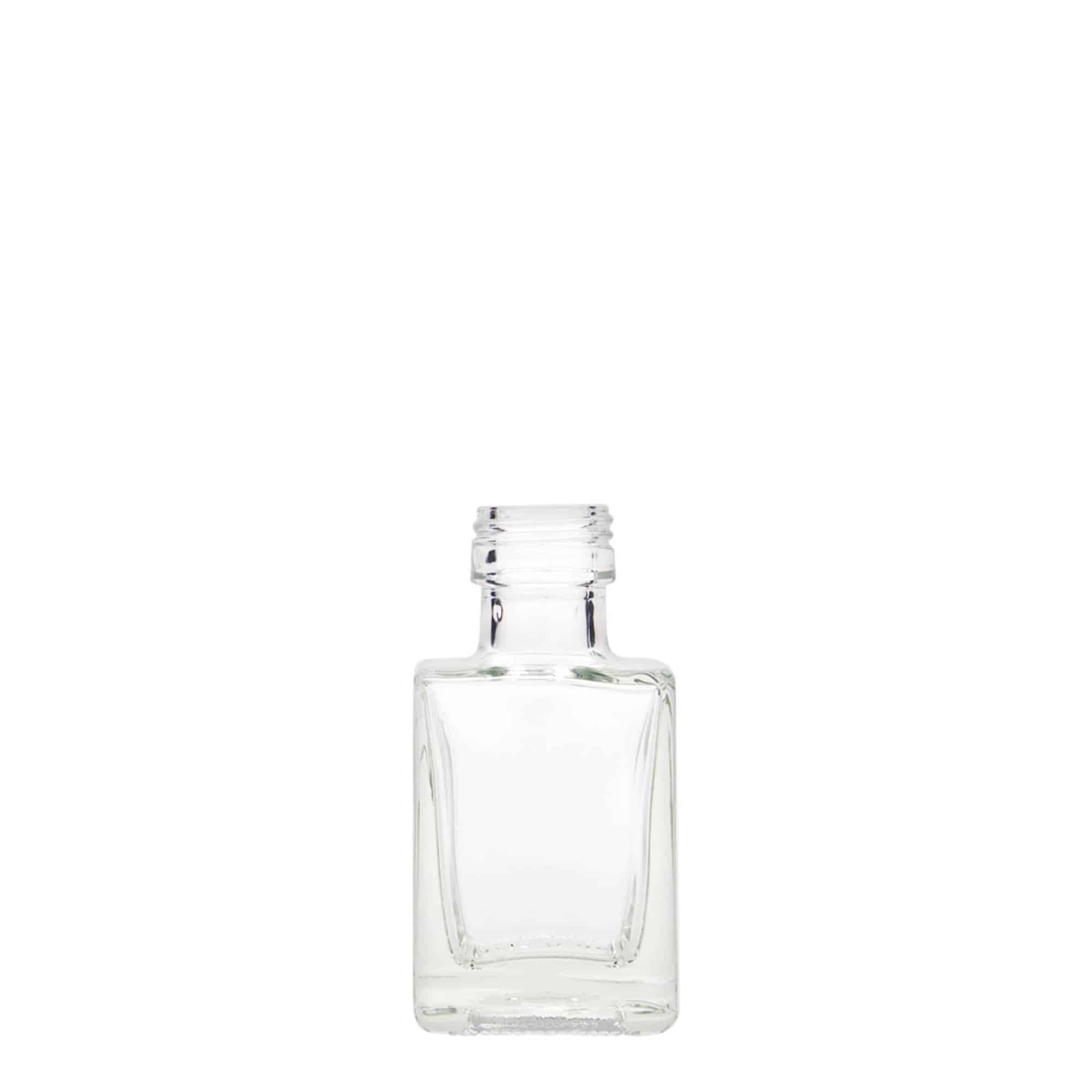 Flacon en verre 50 ml « Cube », carré, ouverture : PP 24