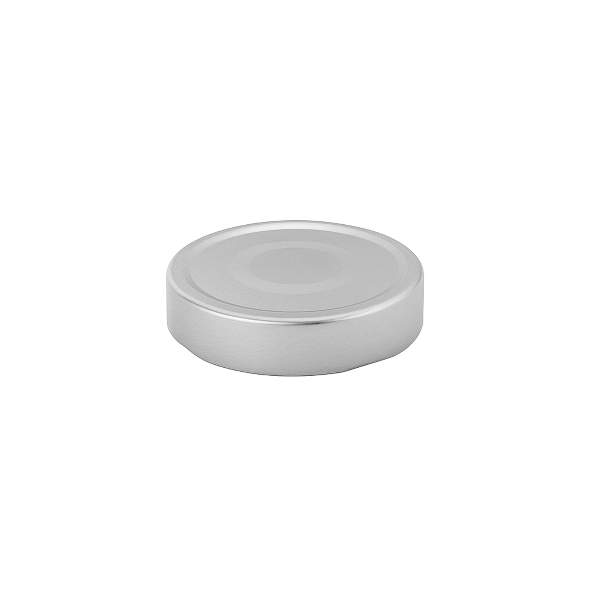 Bouchon à visser Deep-Twist-Off, tôle blanche, argenté, pour ouverture : Deep-TO 66