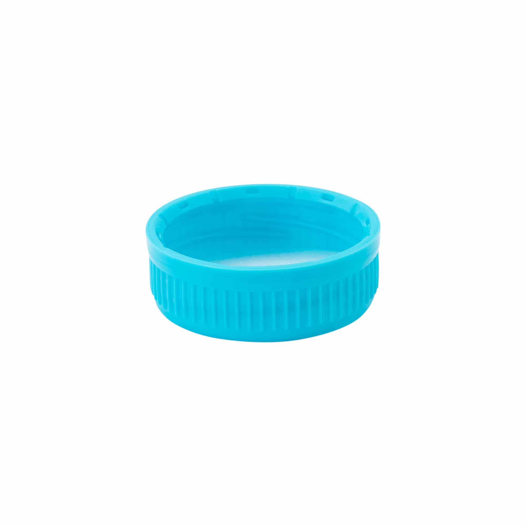 Bouchon à vis 40 mm, plastique PE, bleu clair