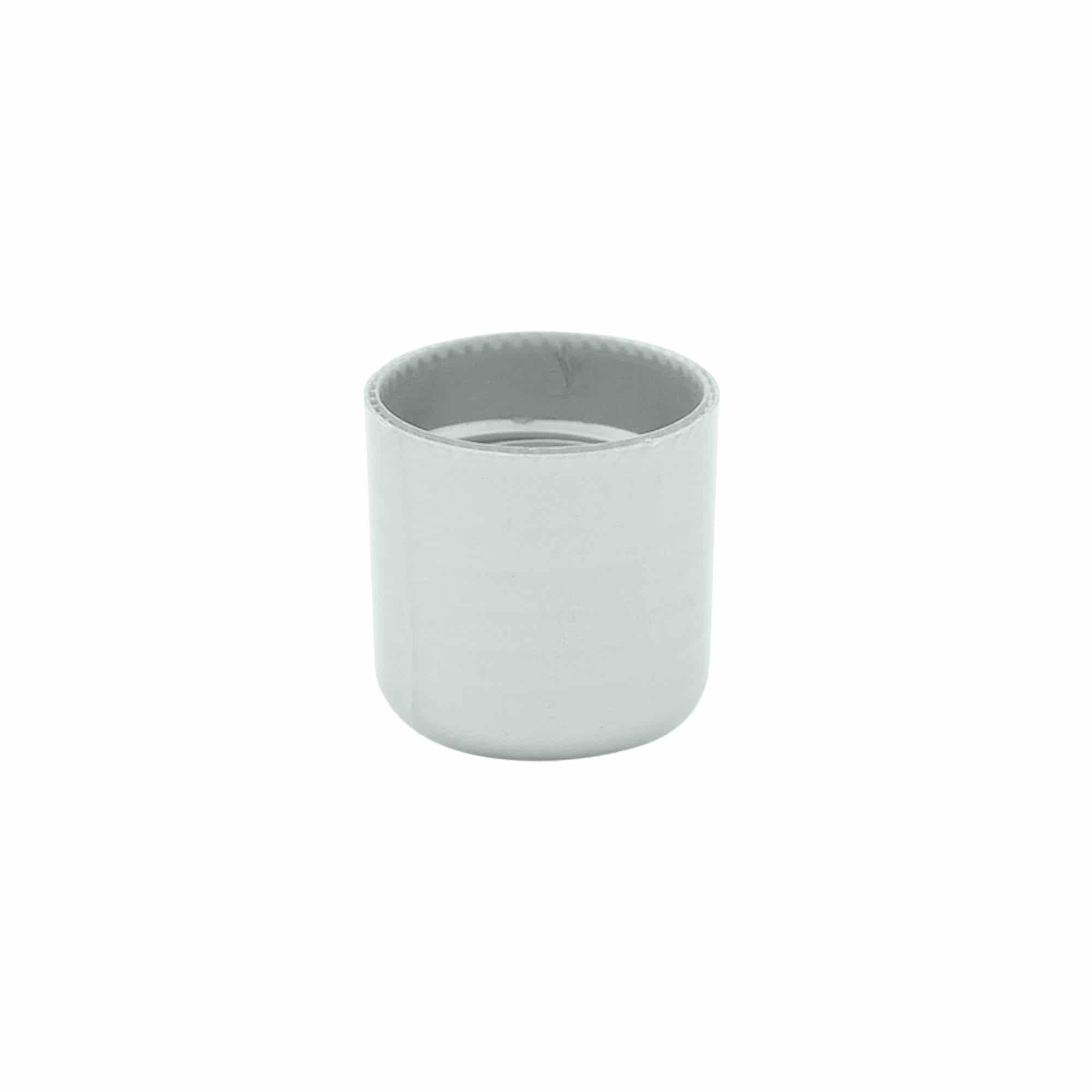 Bougage à vis avec insert de pulvérisation, plastique PP, argenté, pour bouchage: 24/410 Bougage à vis avec insert de pulvérisation, plastique PP, argenté, pour bouchage: 24/410