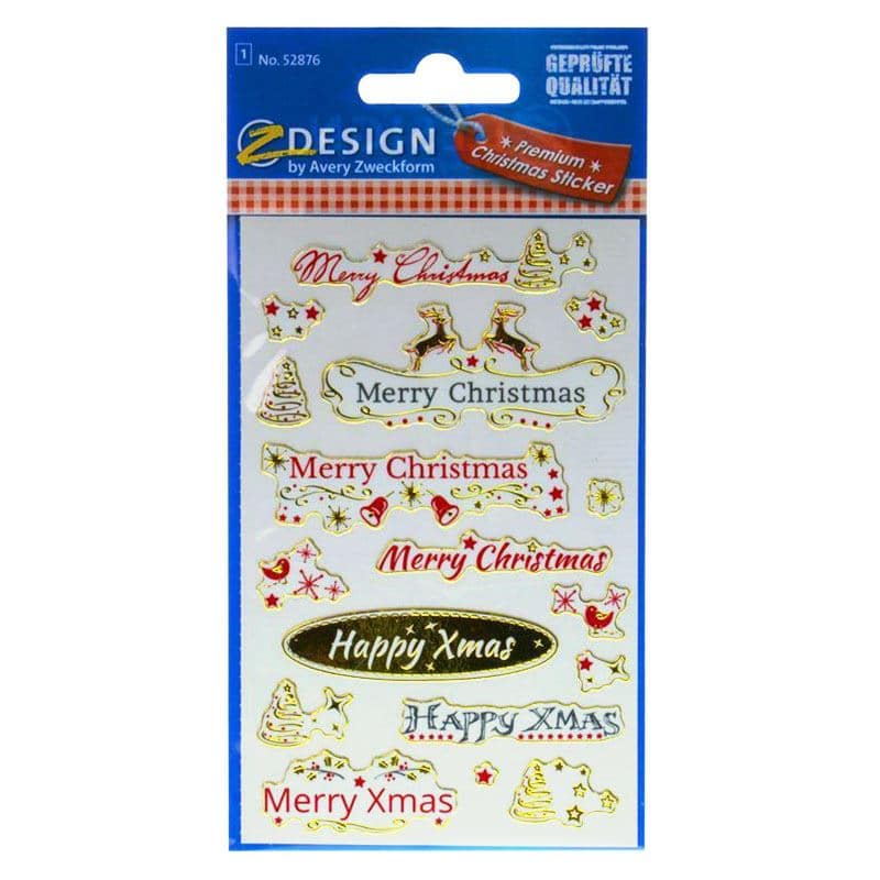 Sticker usage spécial 'Merry Christmas', papier, multicolore