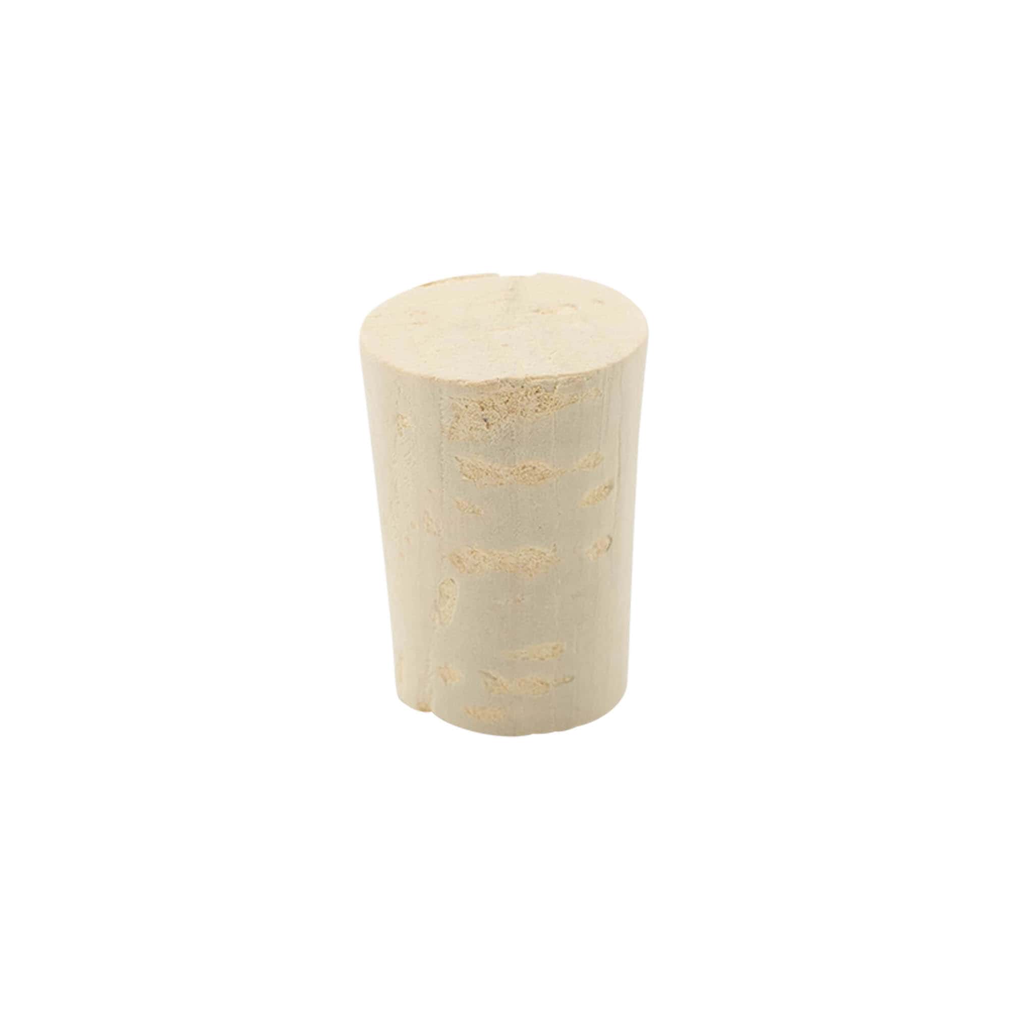 Bouchon conique 19-23 x 33, liège naturel, blanchi, pour embouchure : liège
