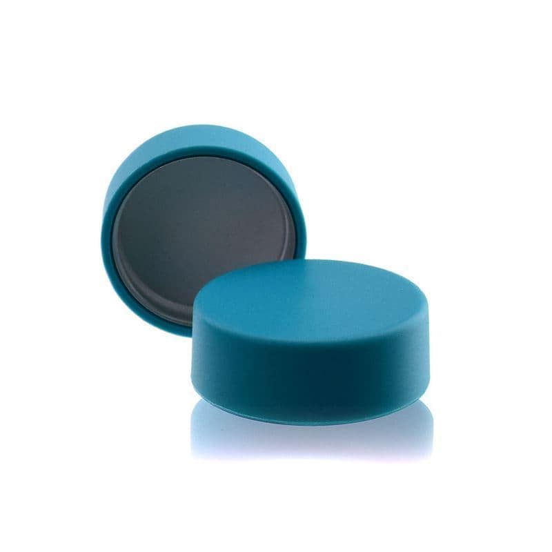 Bouchon à vis, plastique ABS, turquoise, pour col : GPI 28/400