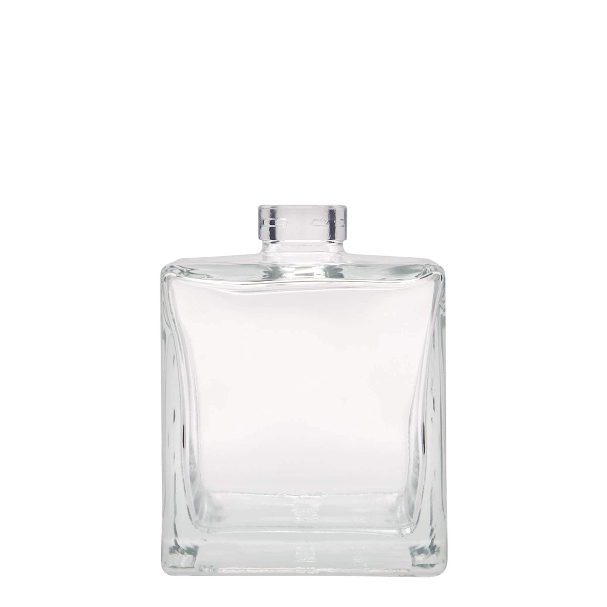 Bouteille en verre 500 ml « Cube », carrée, ouverture : bouchon en liège
