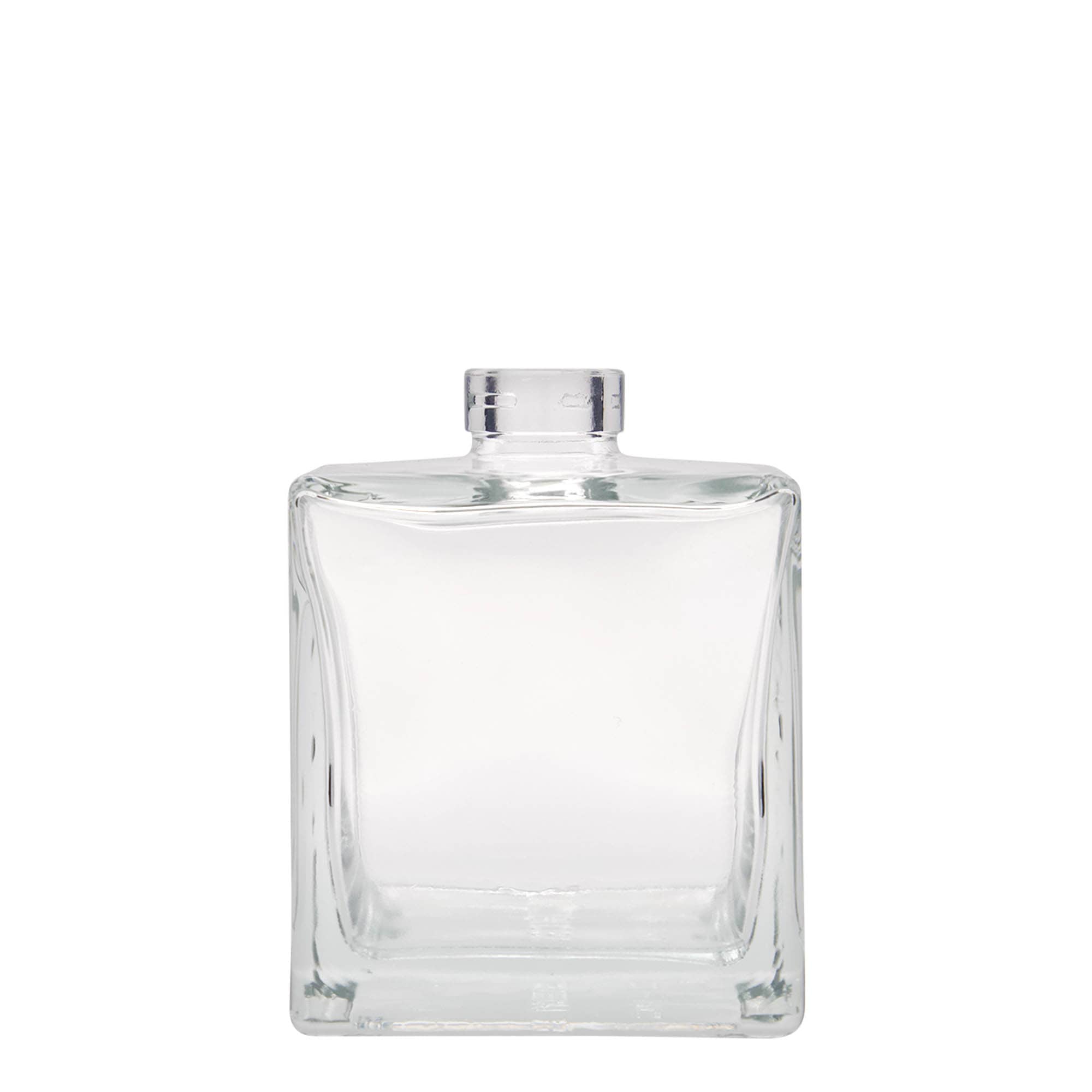 Bouteille en verre 500 ml « Cube », carrée, ouverture : bouchon en liège