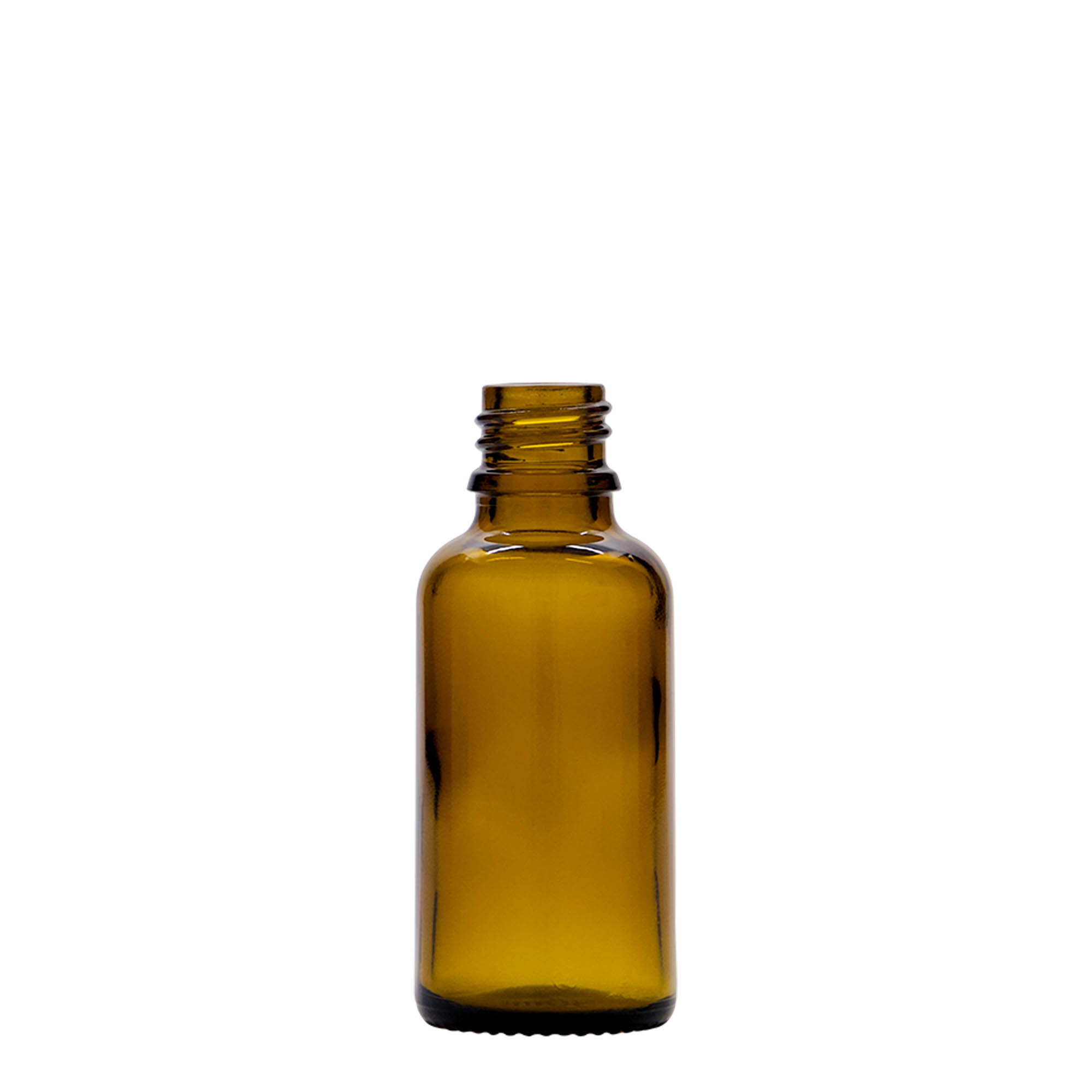 Flacon compte-gouttes 30 ml Médical, verre, brun, embouchure : DIN 18
