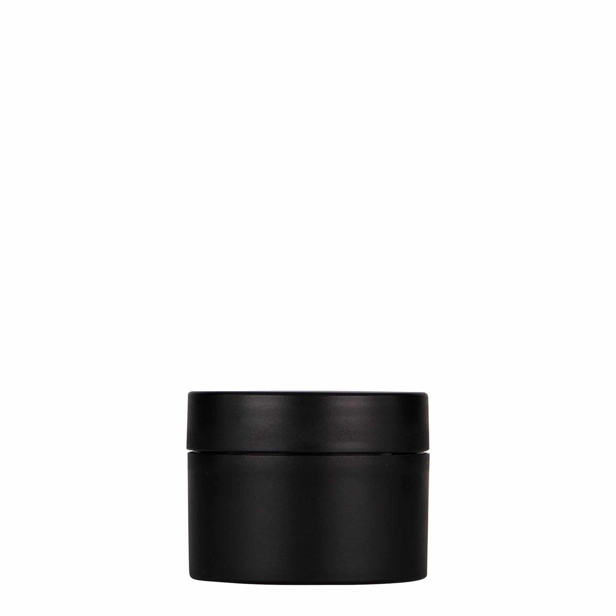 Boîte en plastique 50 ml 'Antonella', PP, noire, bouchage: Bougage à vis Boîte en plastique 50 ml 'Antonella', PP, noire, bouchage: Bougage à vis