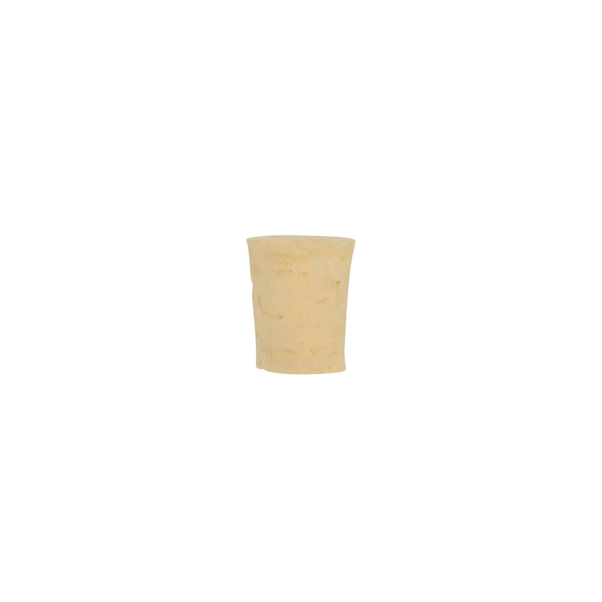Bouchon conique 14-17 x 22, liège naturel, blanchi, pour embouchure : liège