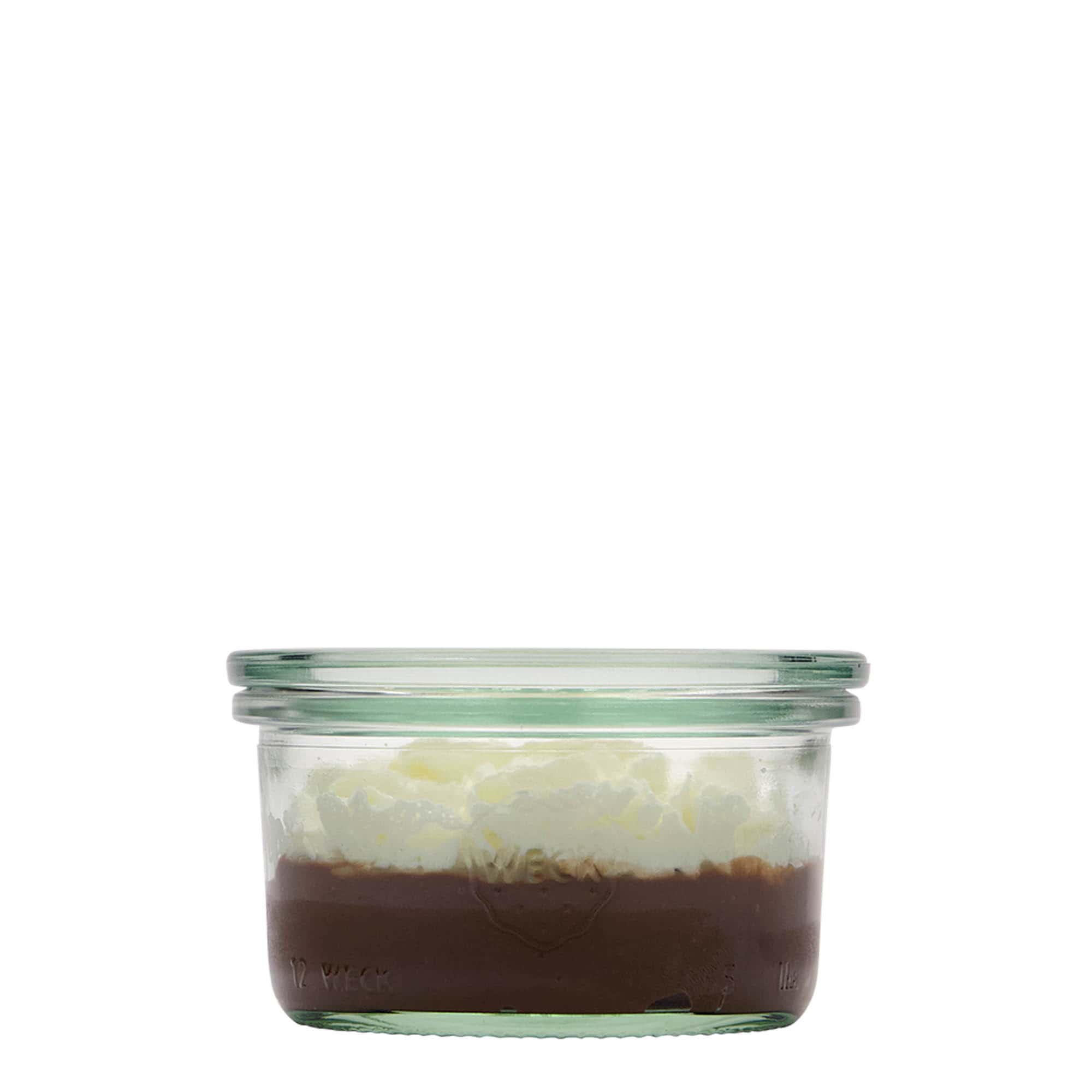 165 ml bocal WECK à paroi droite, ouverture : bord rond