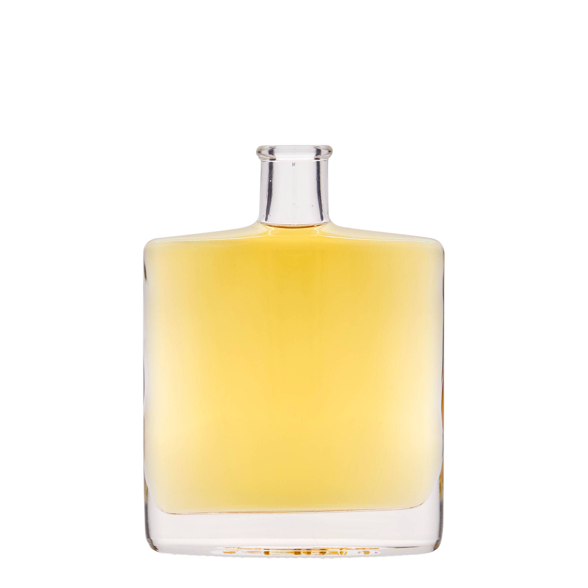 Bouteille en verre 350 ml 'Zorbas', ovale, ouverture : bouchon en liège Bouteille en verre 350 ml 'Zorbas', ovale, ouverture : bouchon en liège