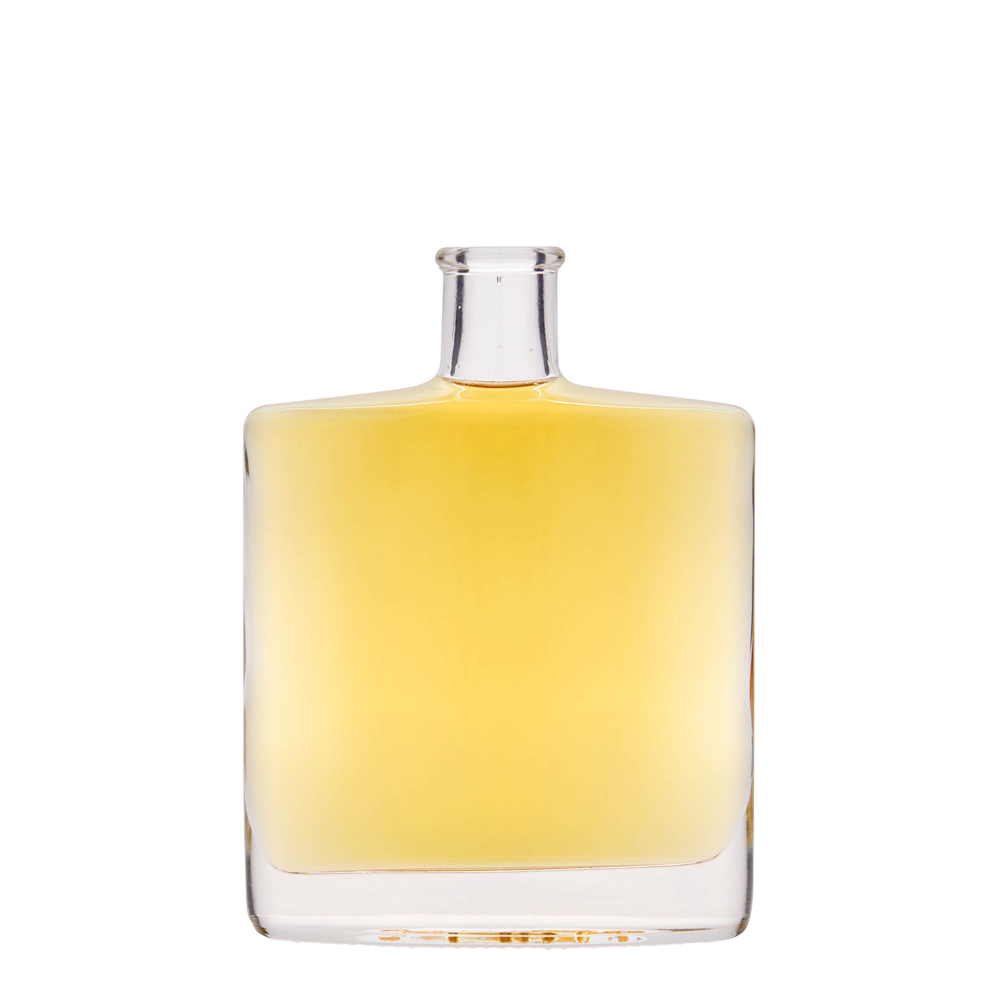 Bouteille en verre 350 ml 'Zorbas', ovale, ouverture : bouchon en liège Bouteille en verre 350 ml 'Zorbas', ovale, ouverture : bouchon en liège