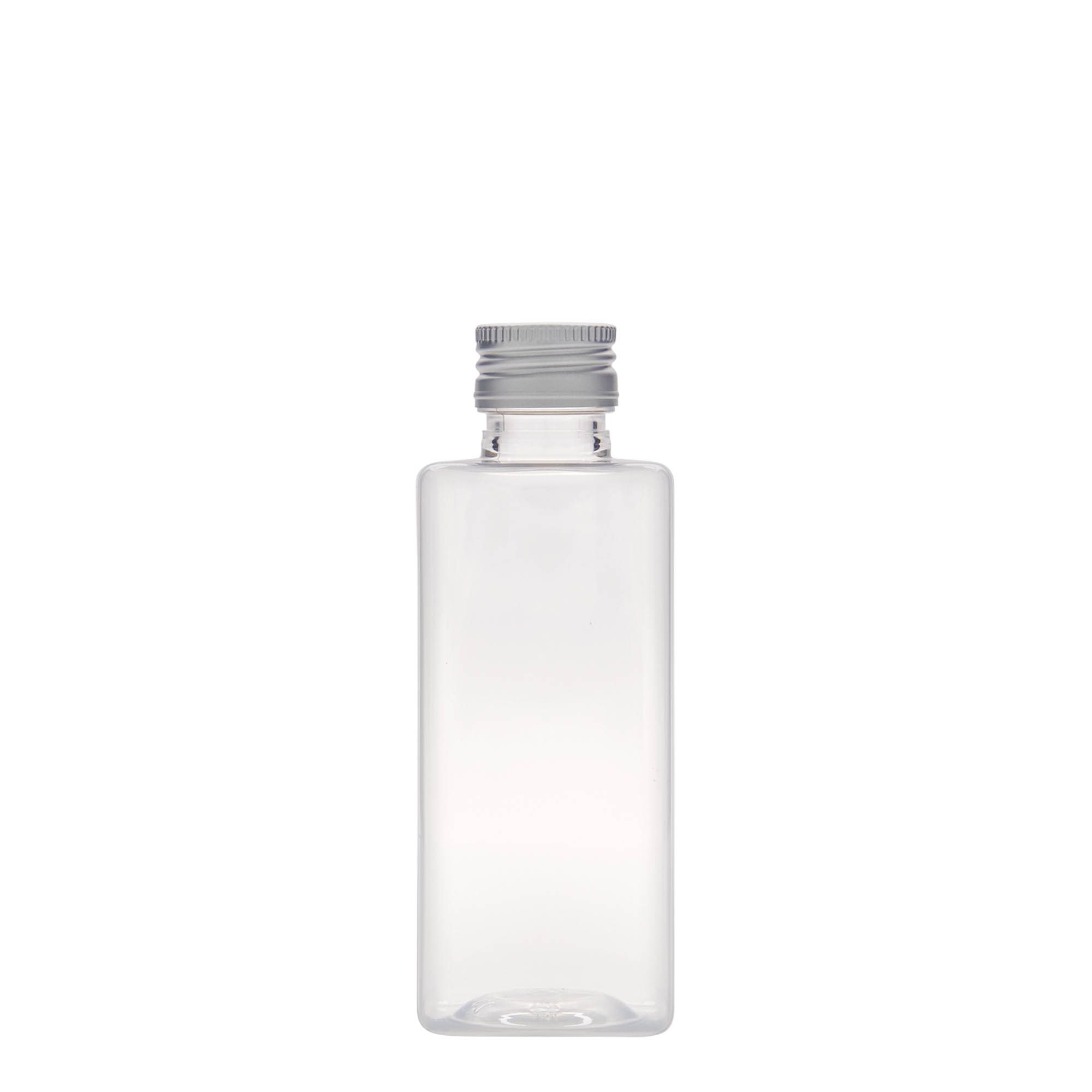 Bouteille PET 250 ml 'Karl', carrée, plastique, ouverture : PP 28 Bouteille PET 250 ml 'Karl', carrée, plastique, ouverture : PP 28