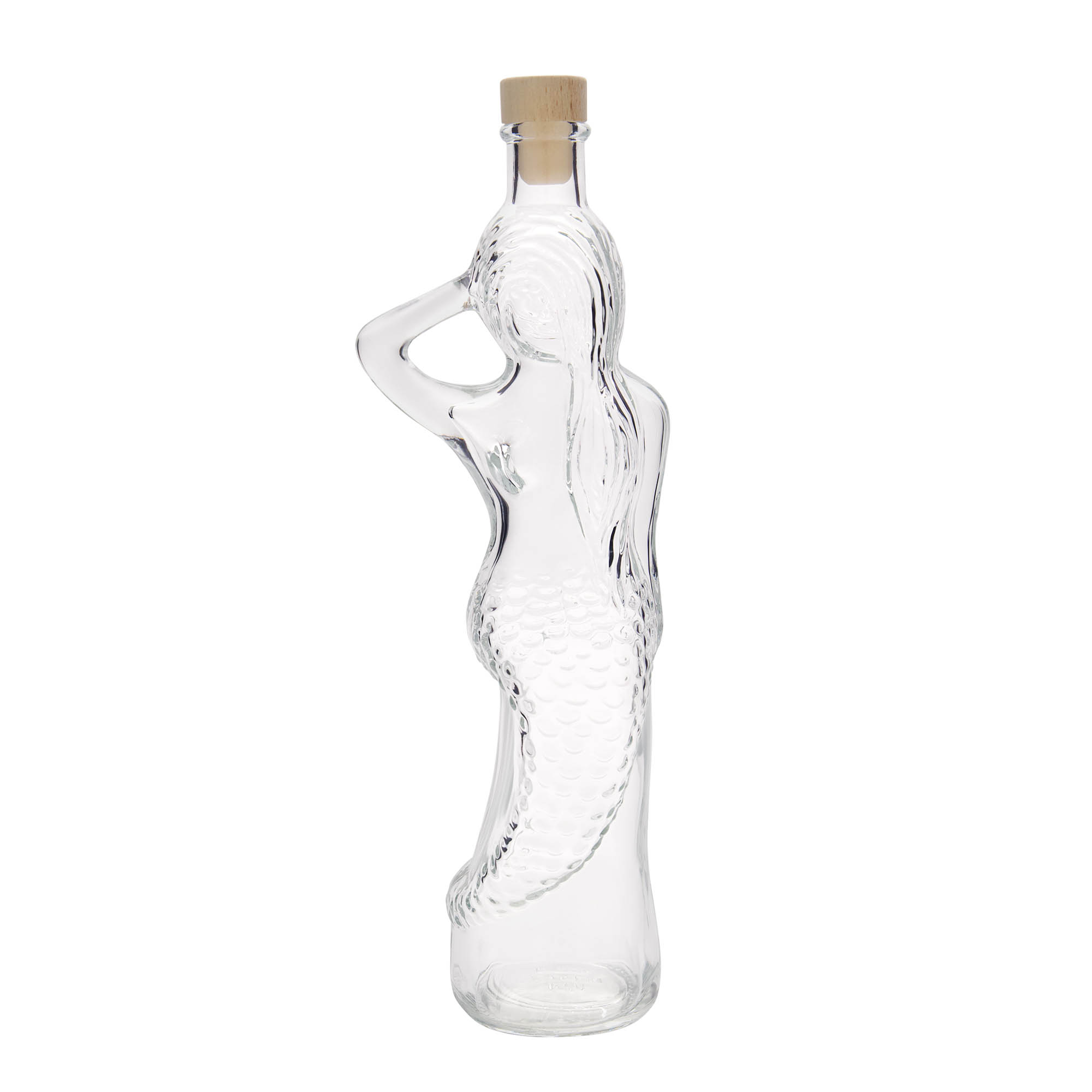 Bouteille en verre 500 ml « Sirène », ouverture : bouchon en liège Bouteille en verre 500 ml « Sirène », ouverture : bouchon en liège