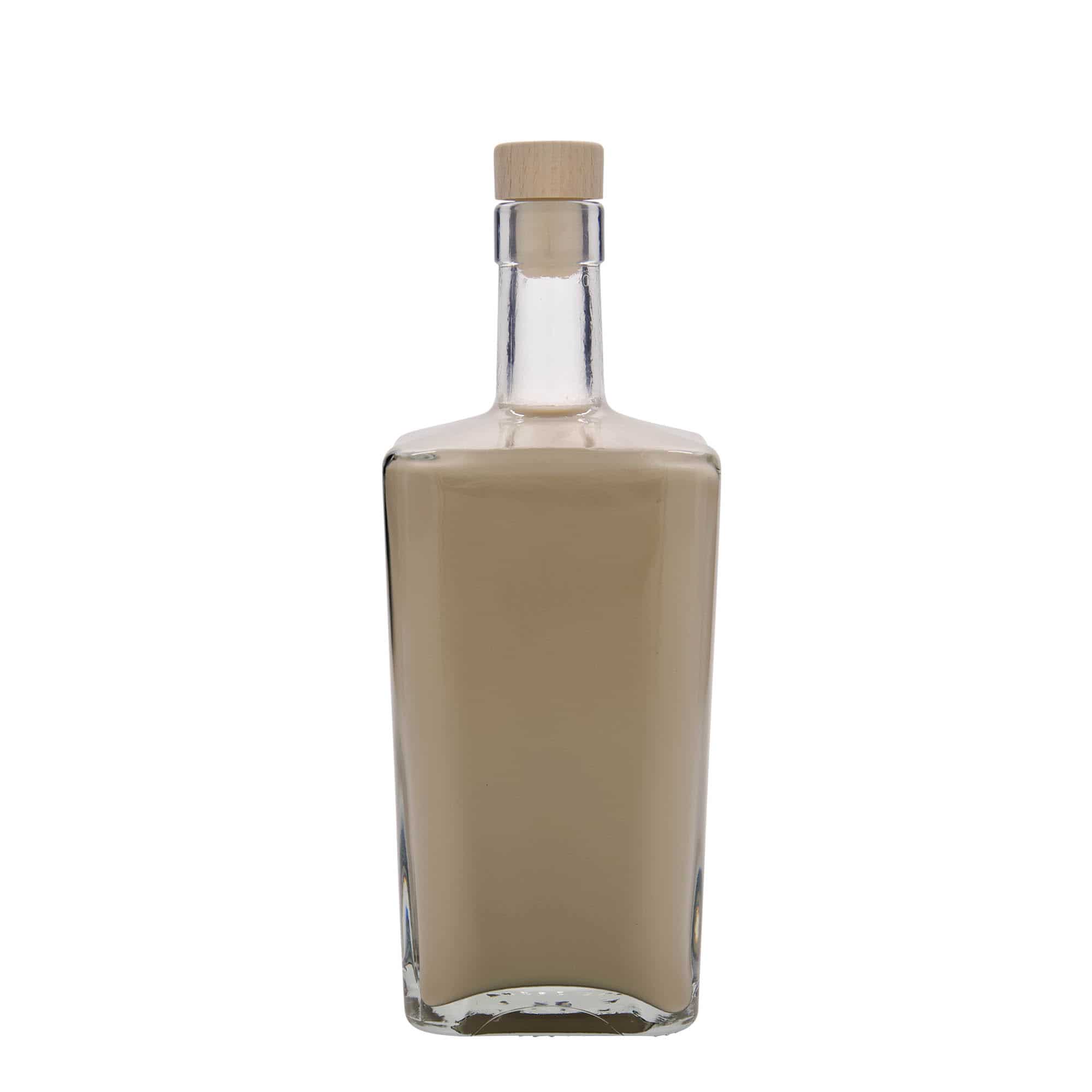 Bouteille en verre 700 ml 'Noël', carrée, bouchage: bouchon