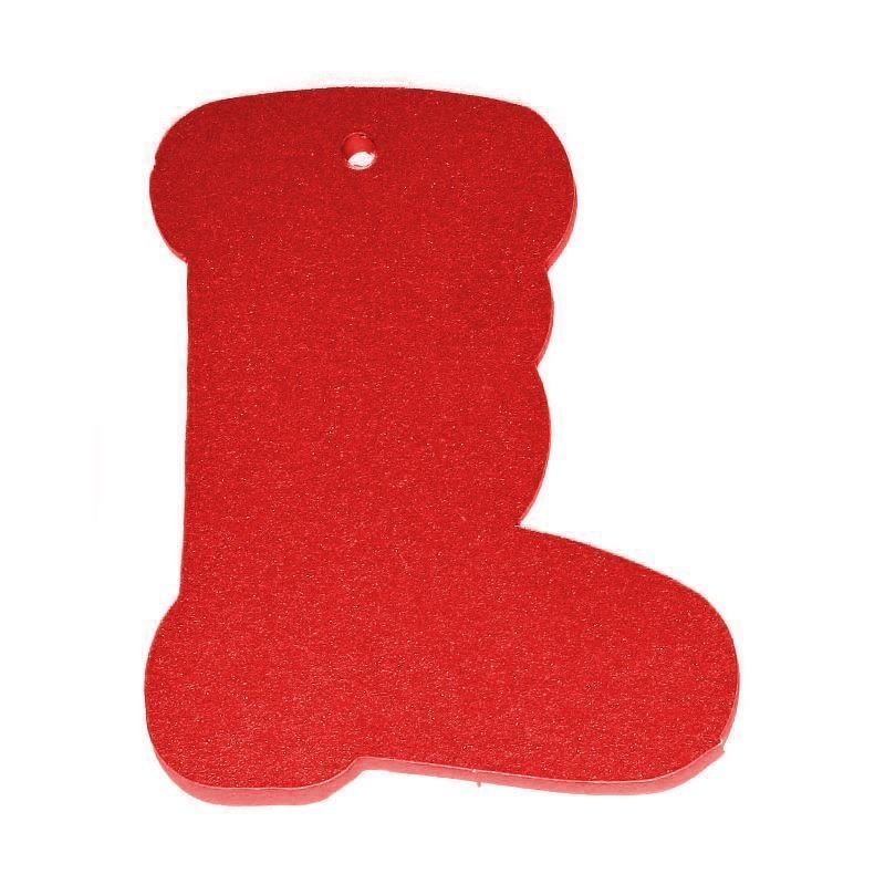 Étiquette suspendue bottes, rouge