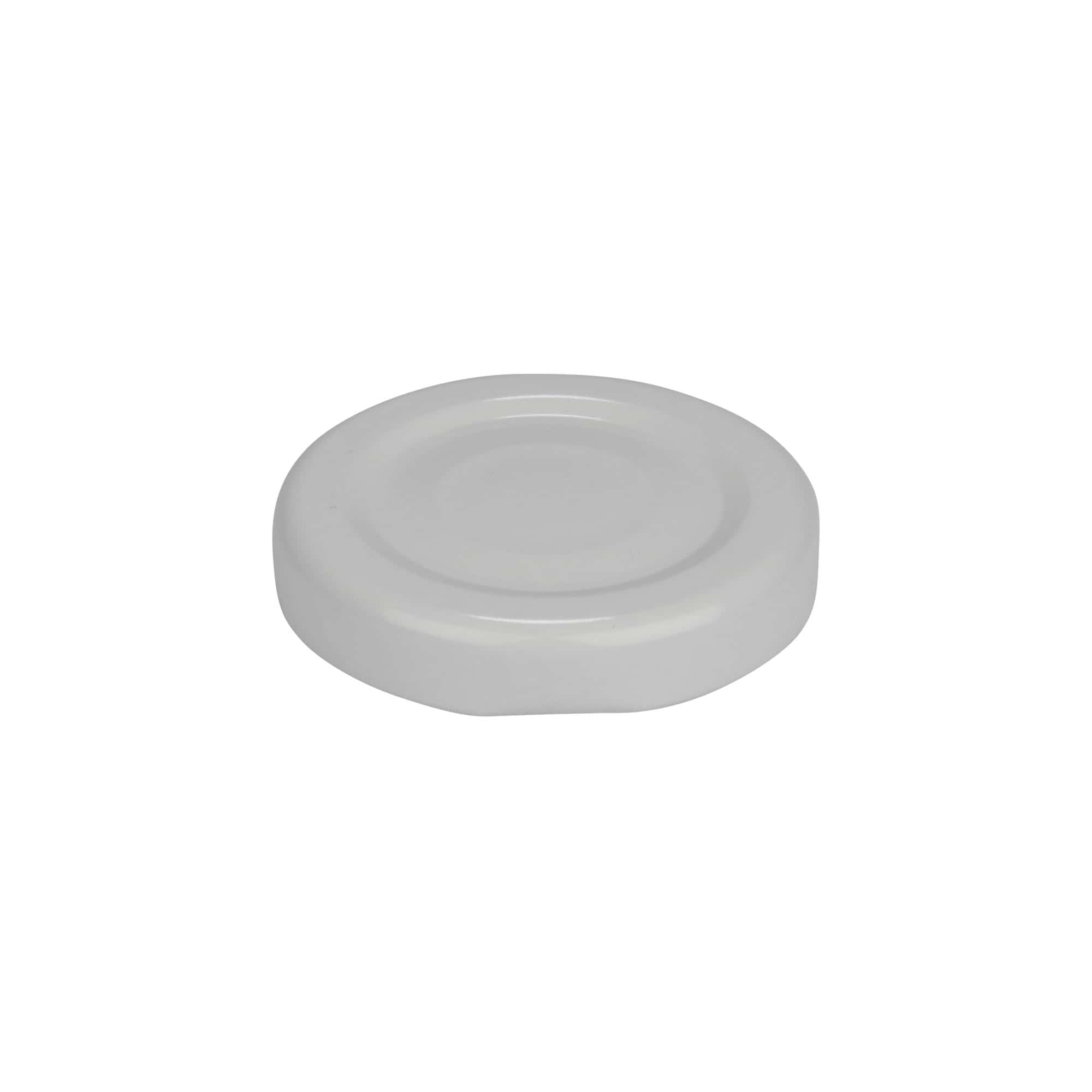 Bouchon à vis, tôle blanche, blanc, pour ouverture : TO 43