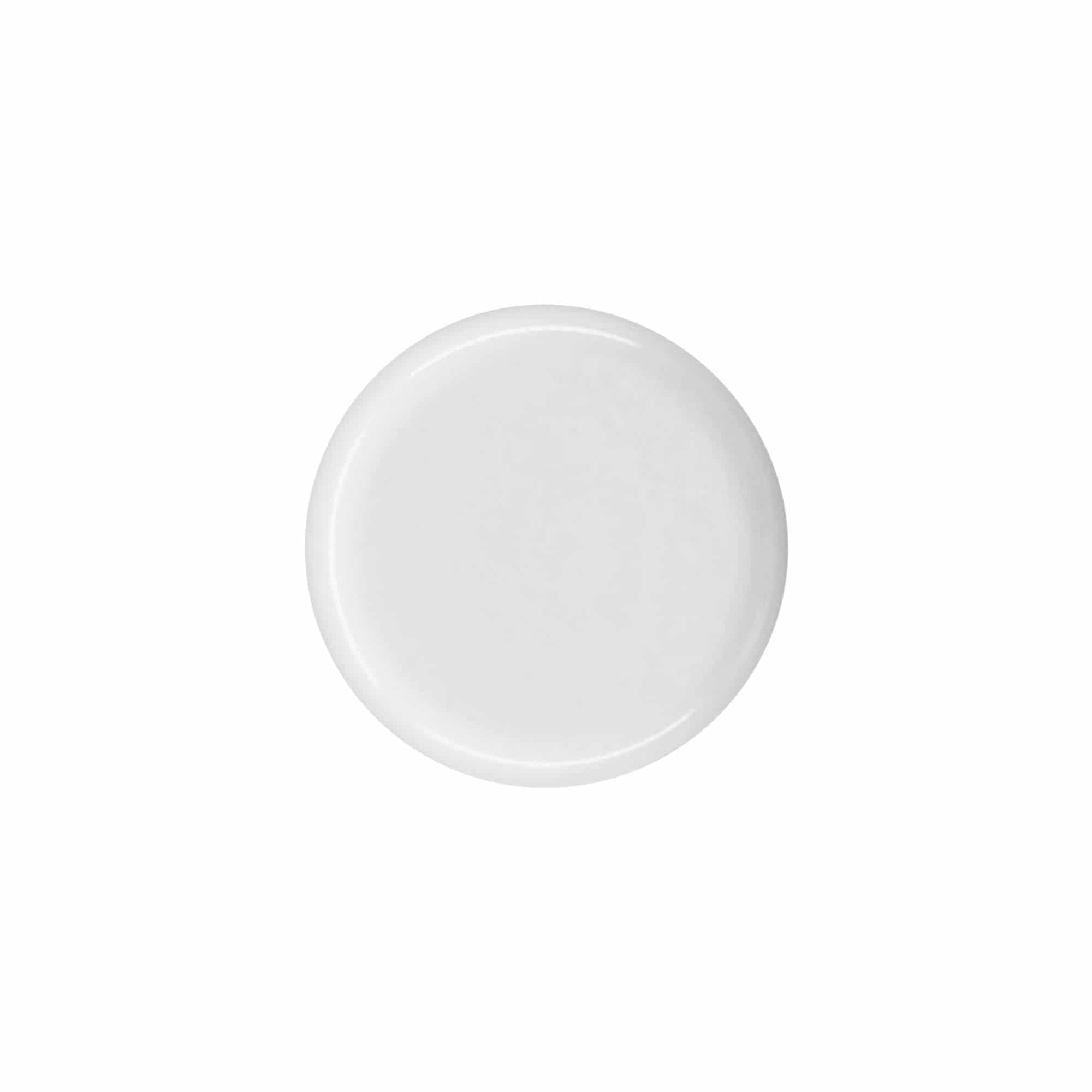 Bougage à vis pour bouteille ronde avec insert de pulvérisation, plastique PE, blanc, pour bouchage: DIN 18